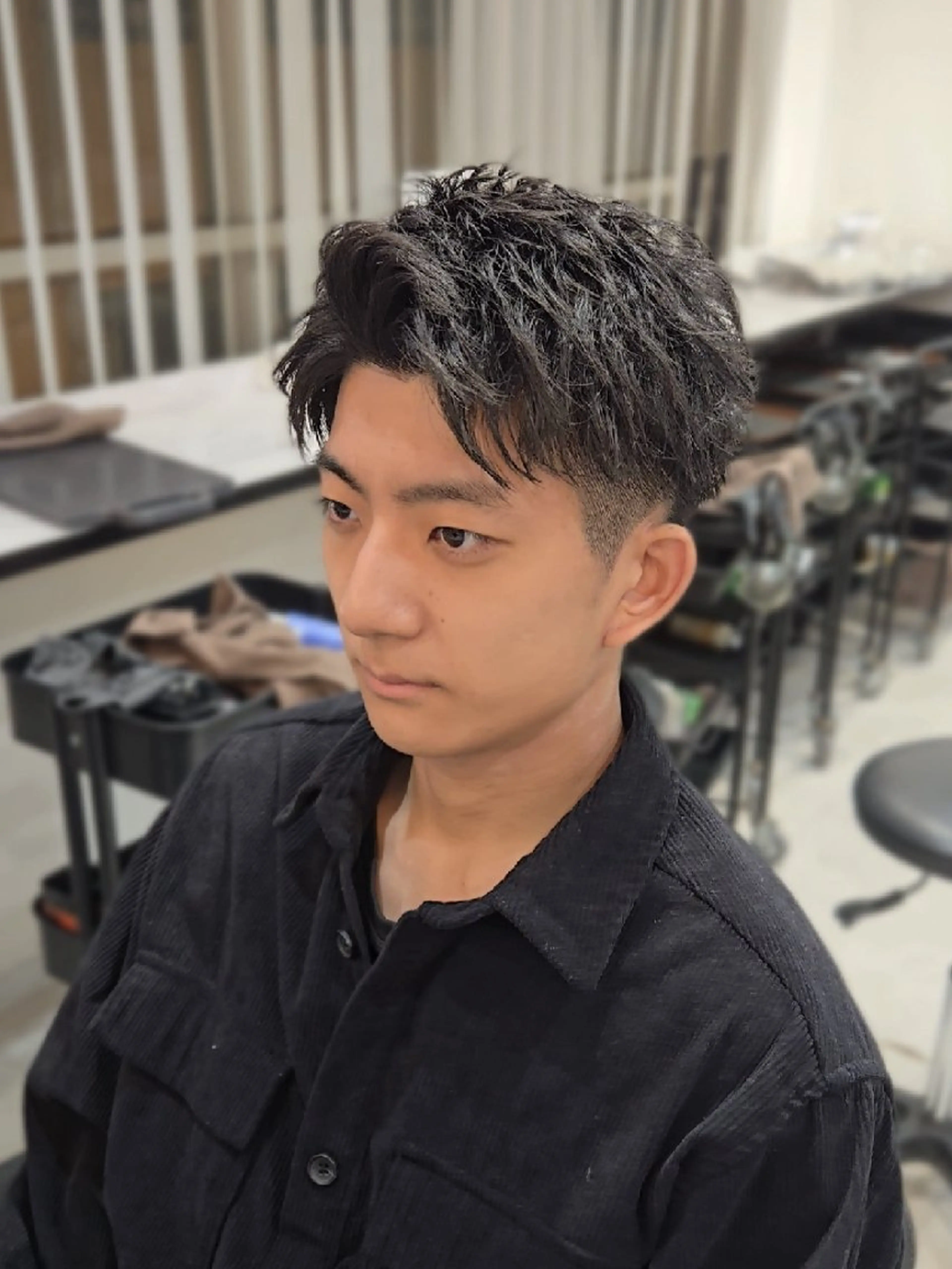 メンズ ショート カット ヘアセット Lapis 名古屋駅前店所属・LEN名古屋/パーマ メンズ特化美容師のヘアスタイル