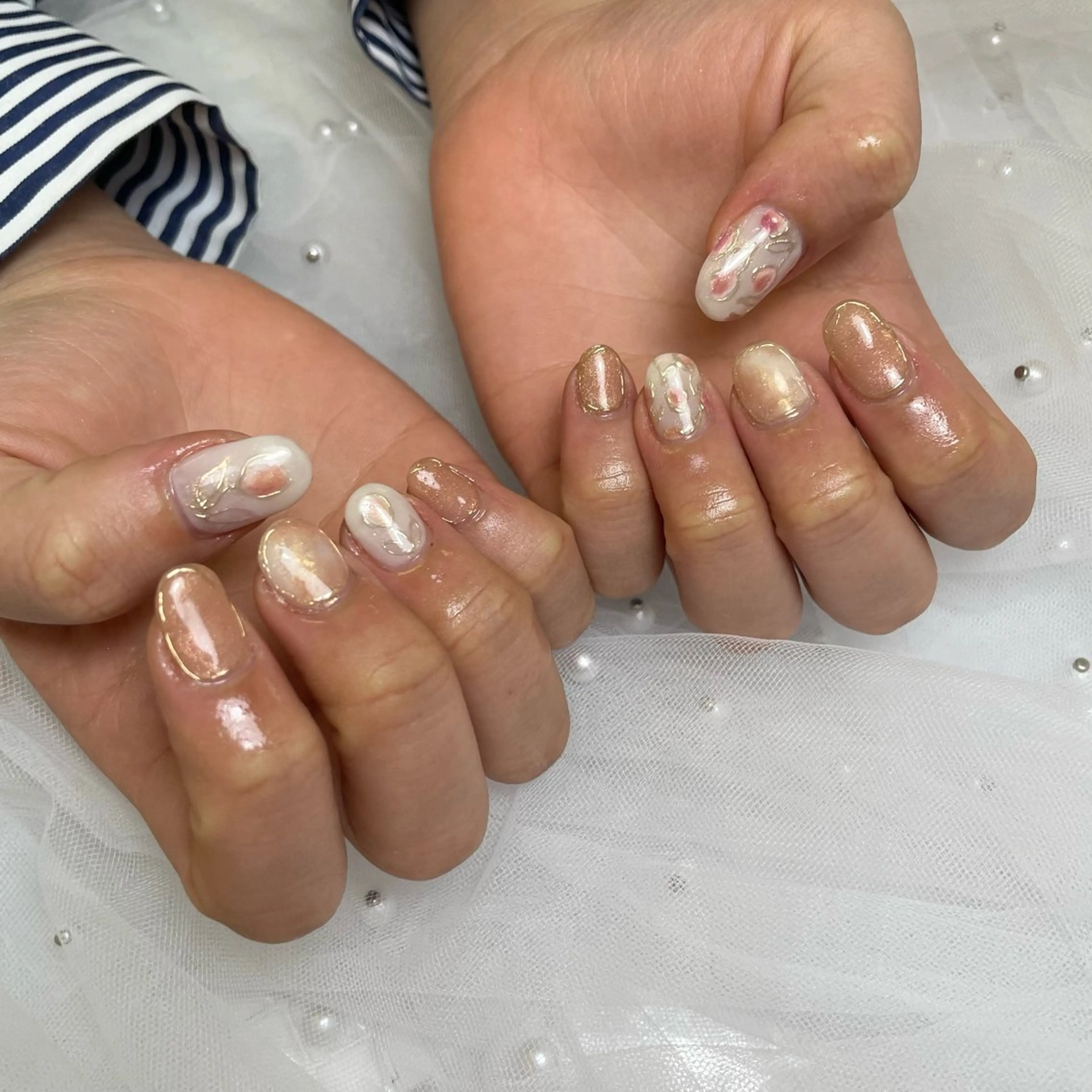 ネイル ハンドネイル フットネイル S LOUNGE NAIL所属・パーツたくさん🍓 SUMIのネイルデザイン