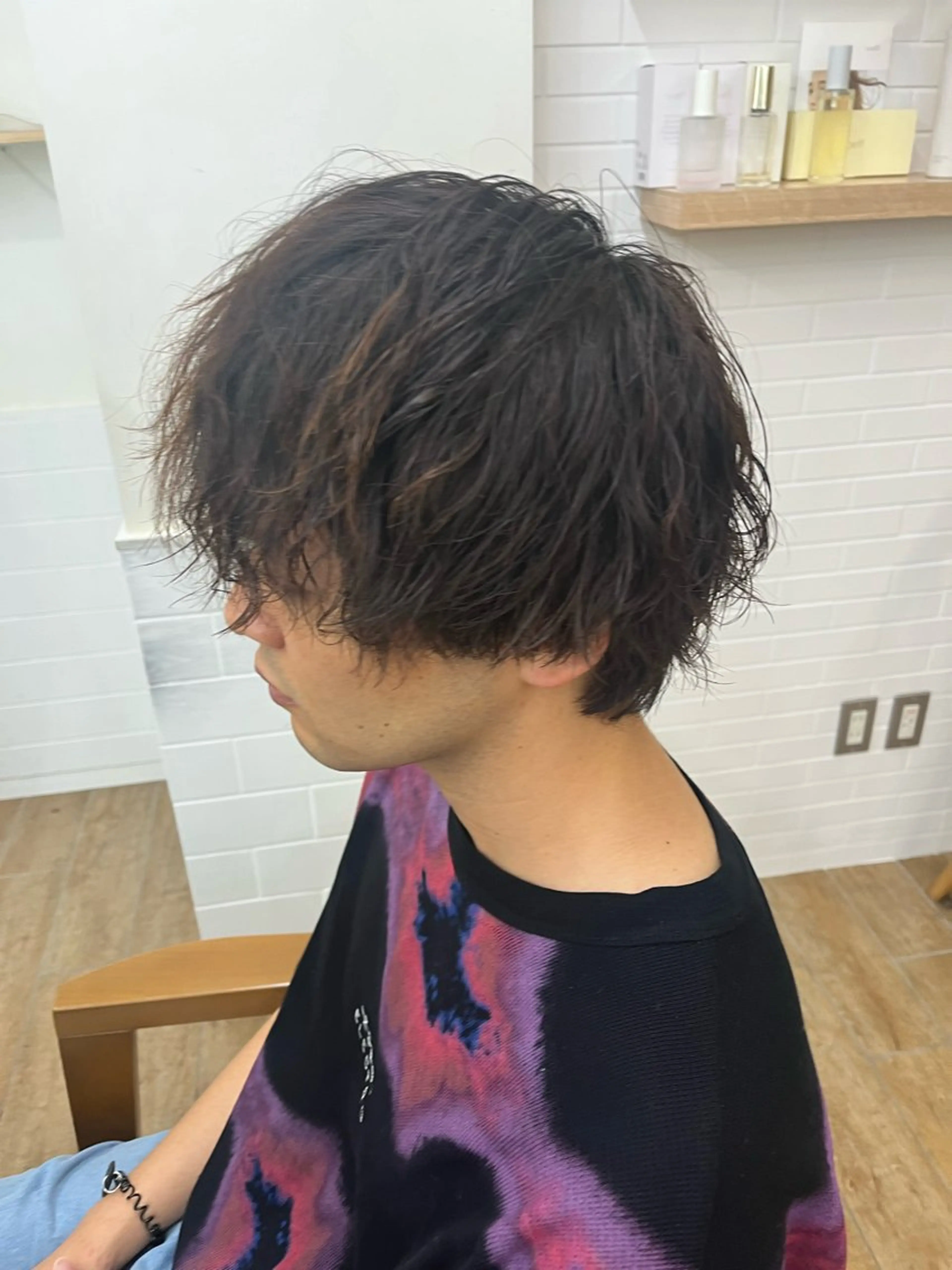 カラー パーマ メンズ ✨メンズパーマ特化 アリサ✨のマツエク・マツパデザイン