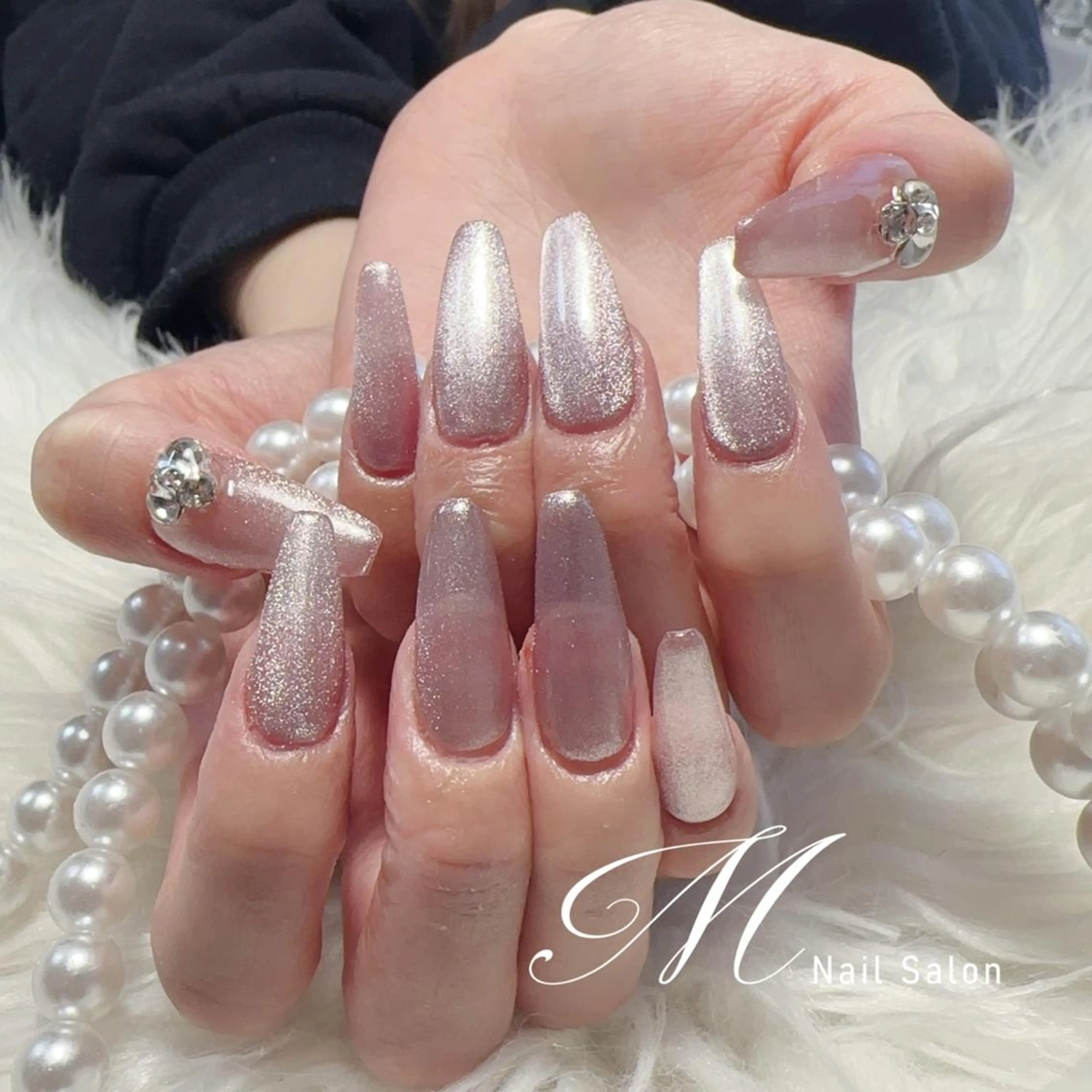ネイル ハンドネイル M✨長さだし専門 85%OFF中✨のネイルデザイン