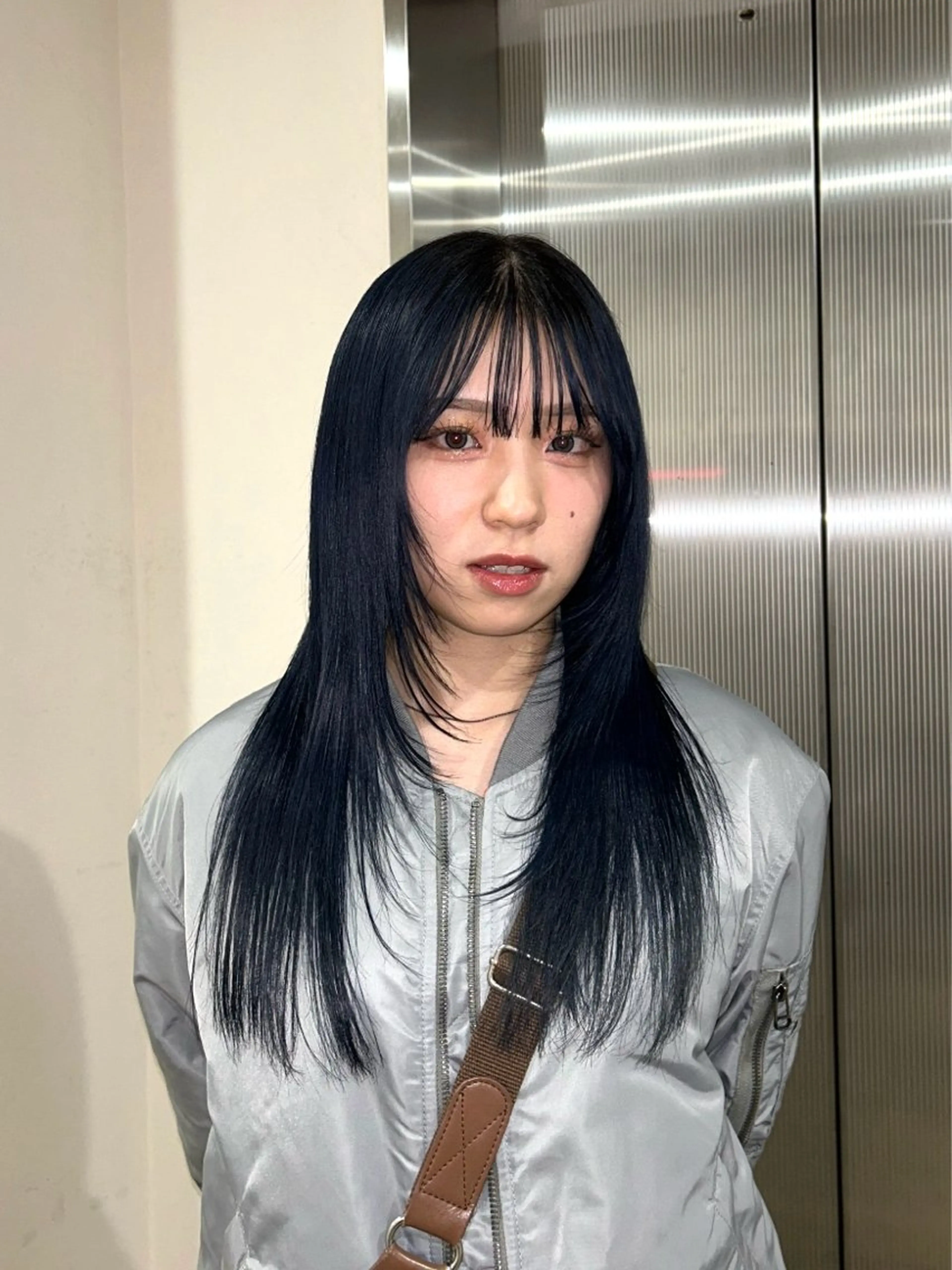 前髪カット＋カラー🩵＋アミノリペアTRの写真