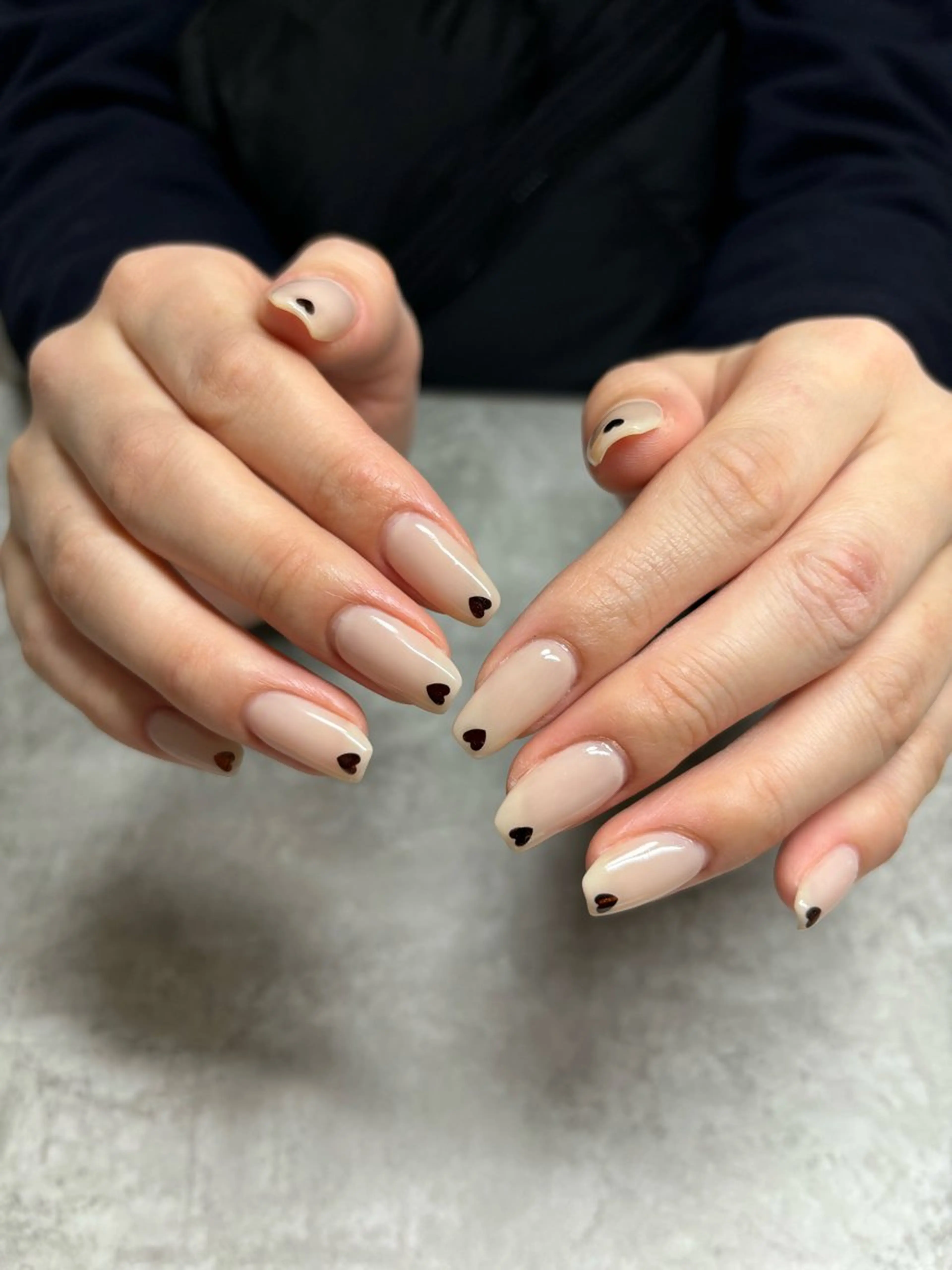 ネイル ハート ハンドネイル nail salon Howdyのネイルデザイン