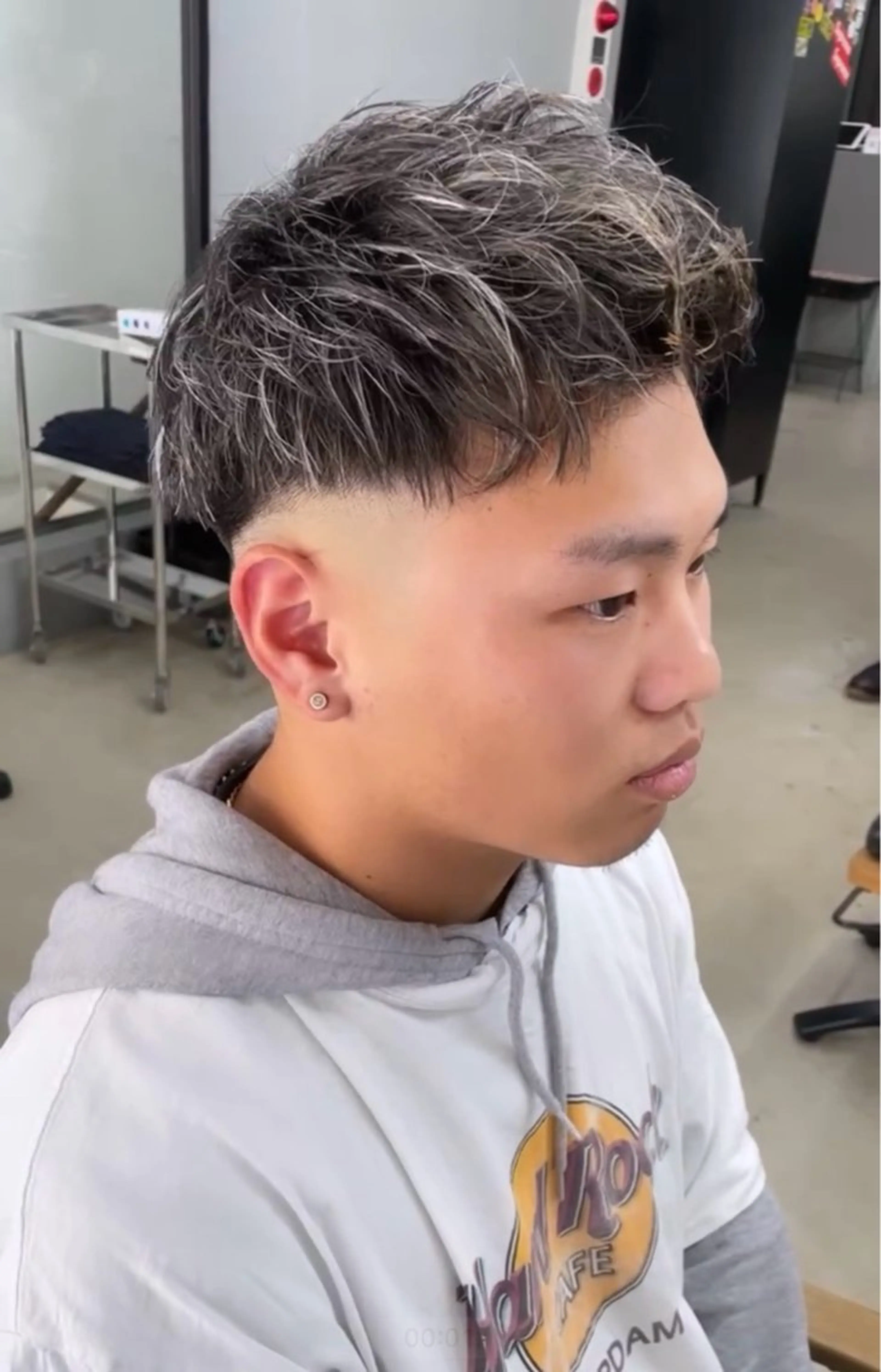 ショート パーマ メンズ カット パーマ メンズ専門サロン wokeのヘアスタイル