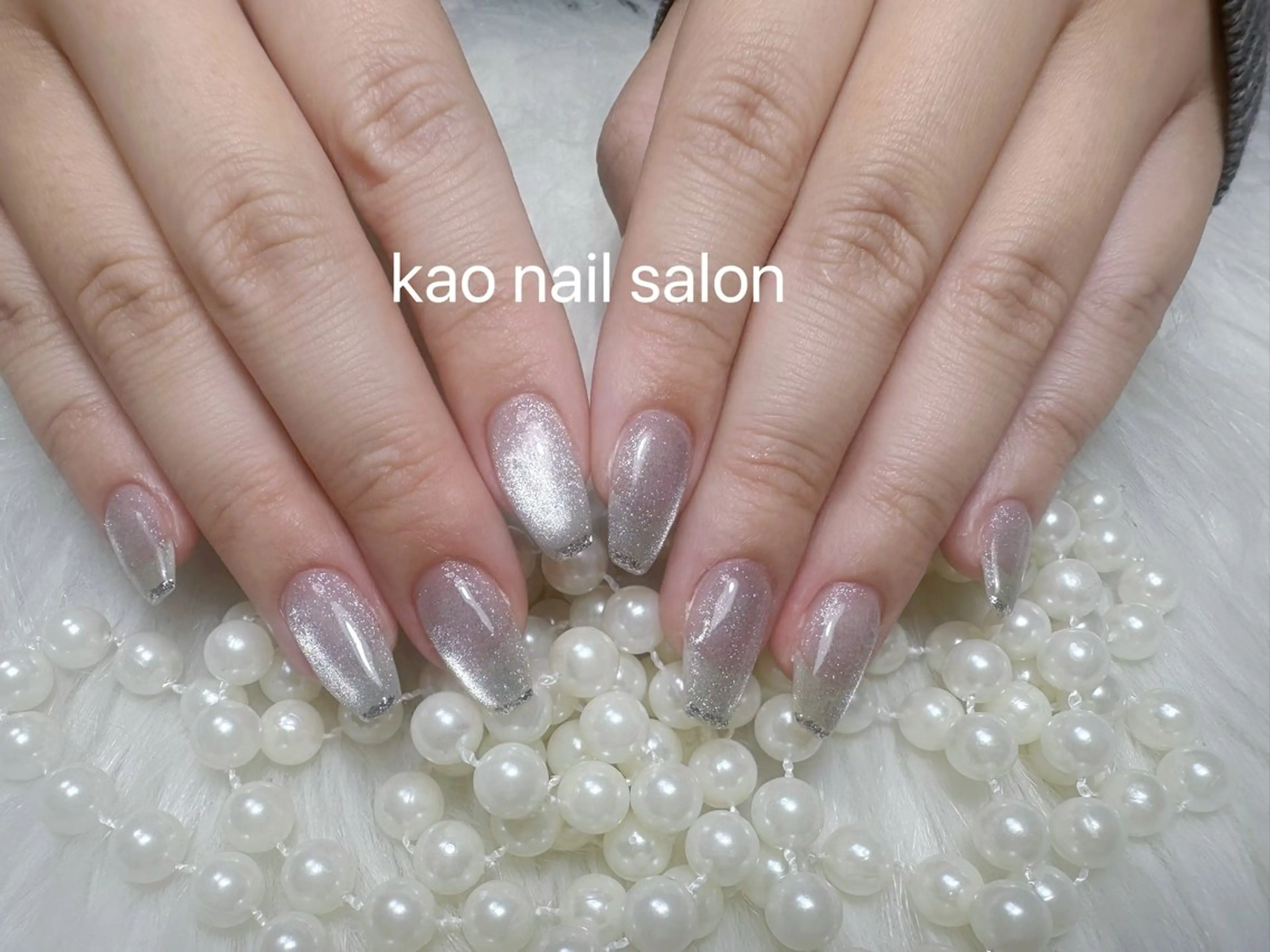 ネイル ハンドネイル kao nail マグネット/長さだしのネイルデザイン