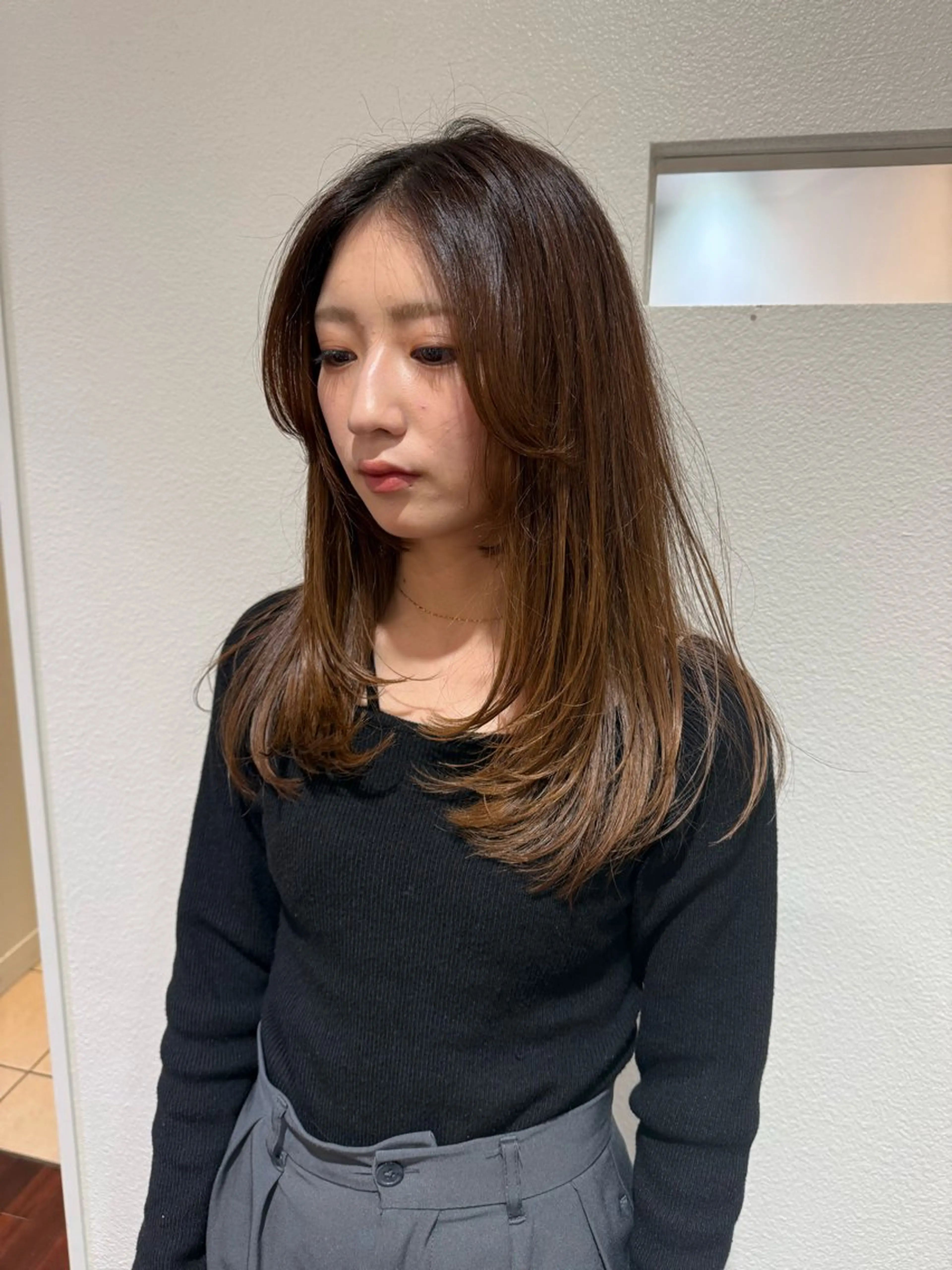 ロング レイヤーカット 佐藤 来輝のヘアスタイル