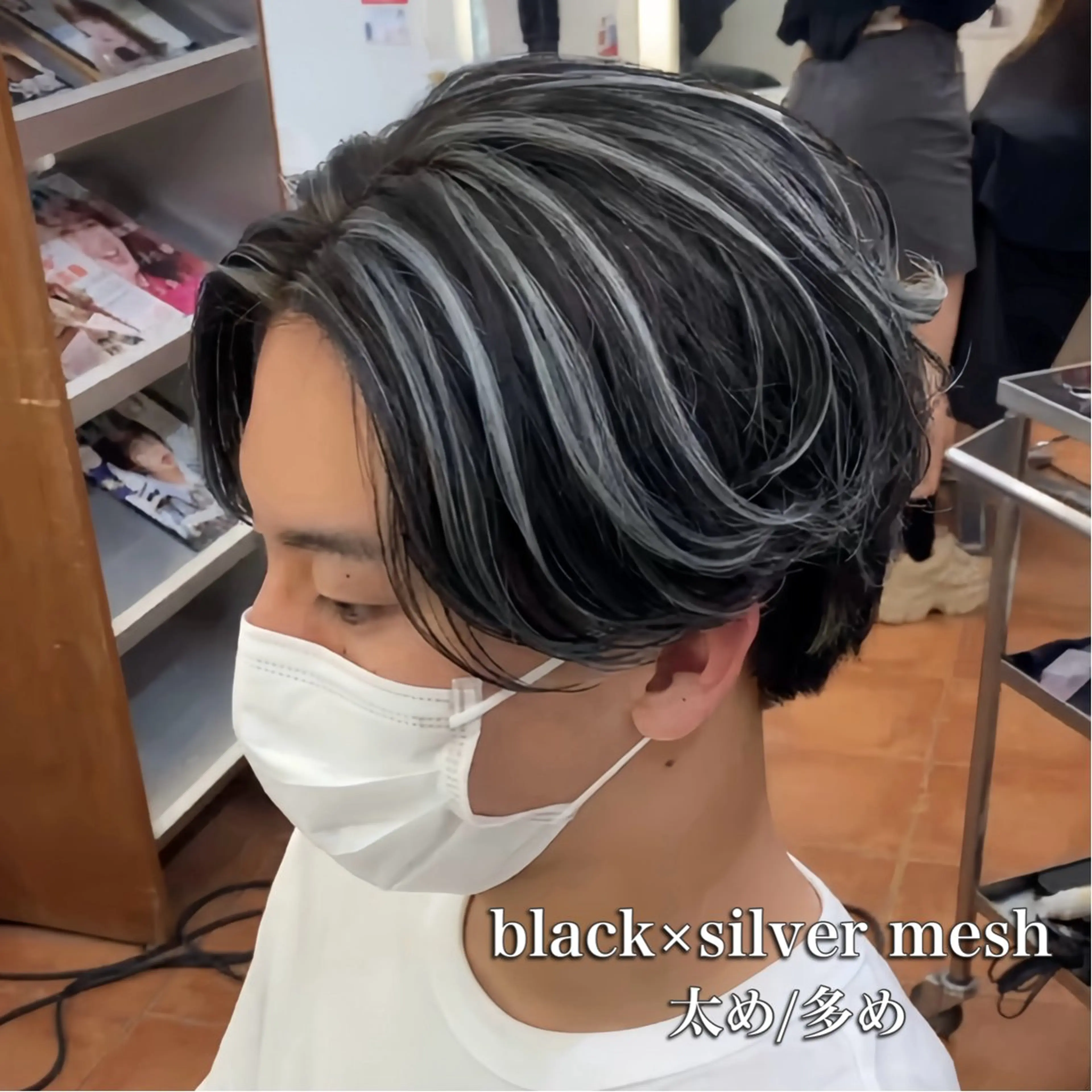 カラー メンズ カット ヘアカラー トリートメント メンズカット ‪‪/メッシュのヘアスタイル