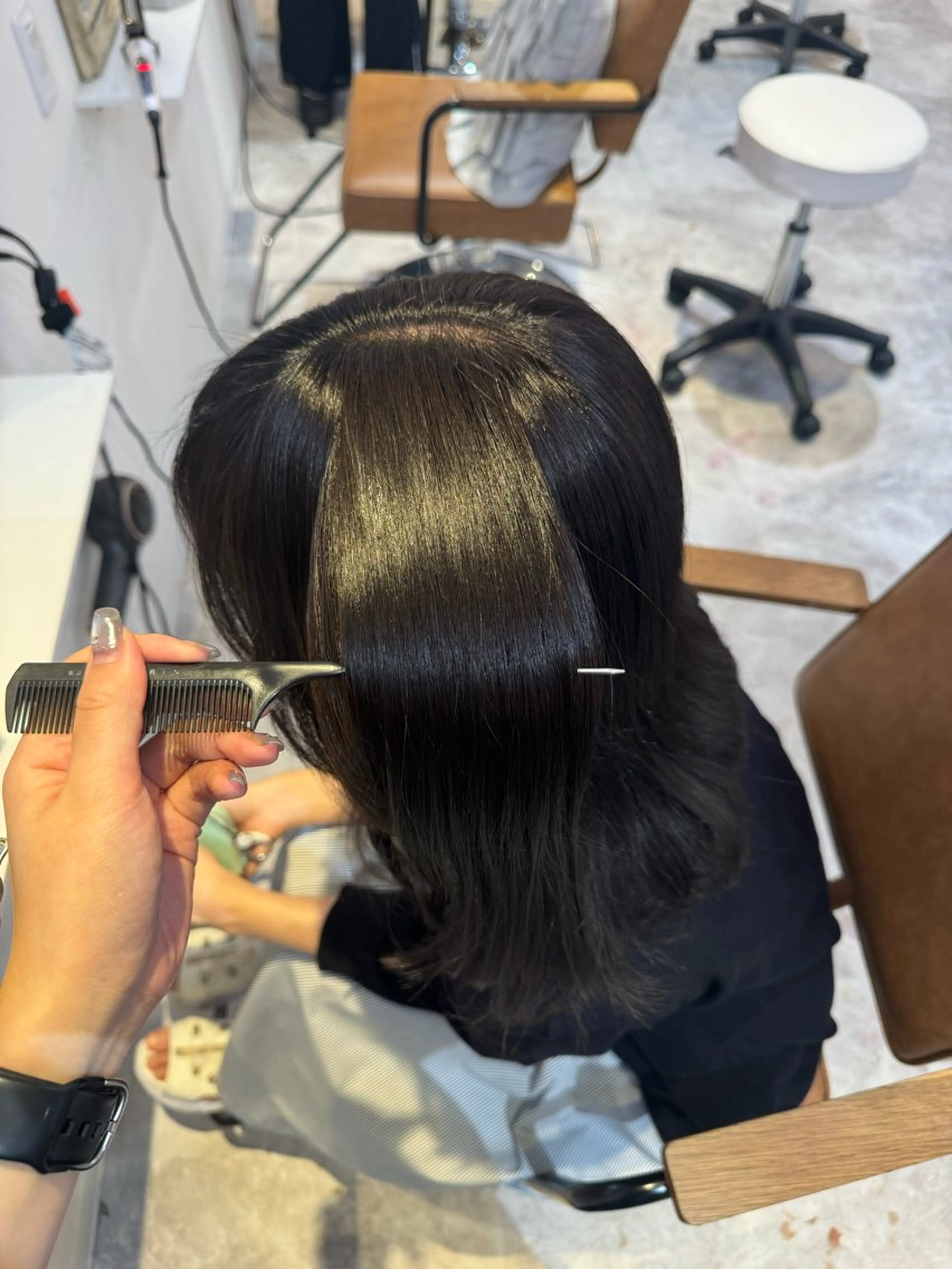 ロング カラー 赤み無し柔らかカラー 【梅田】madokaのヘアスタイル