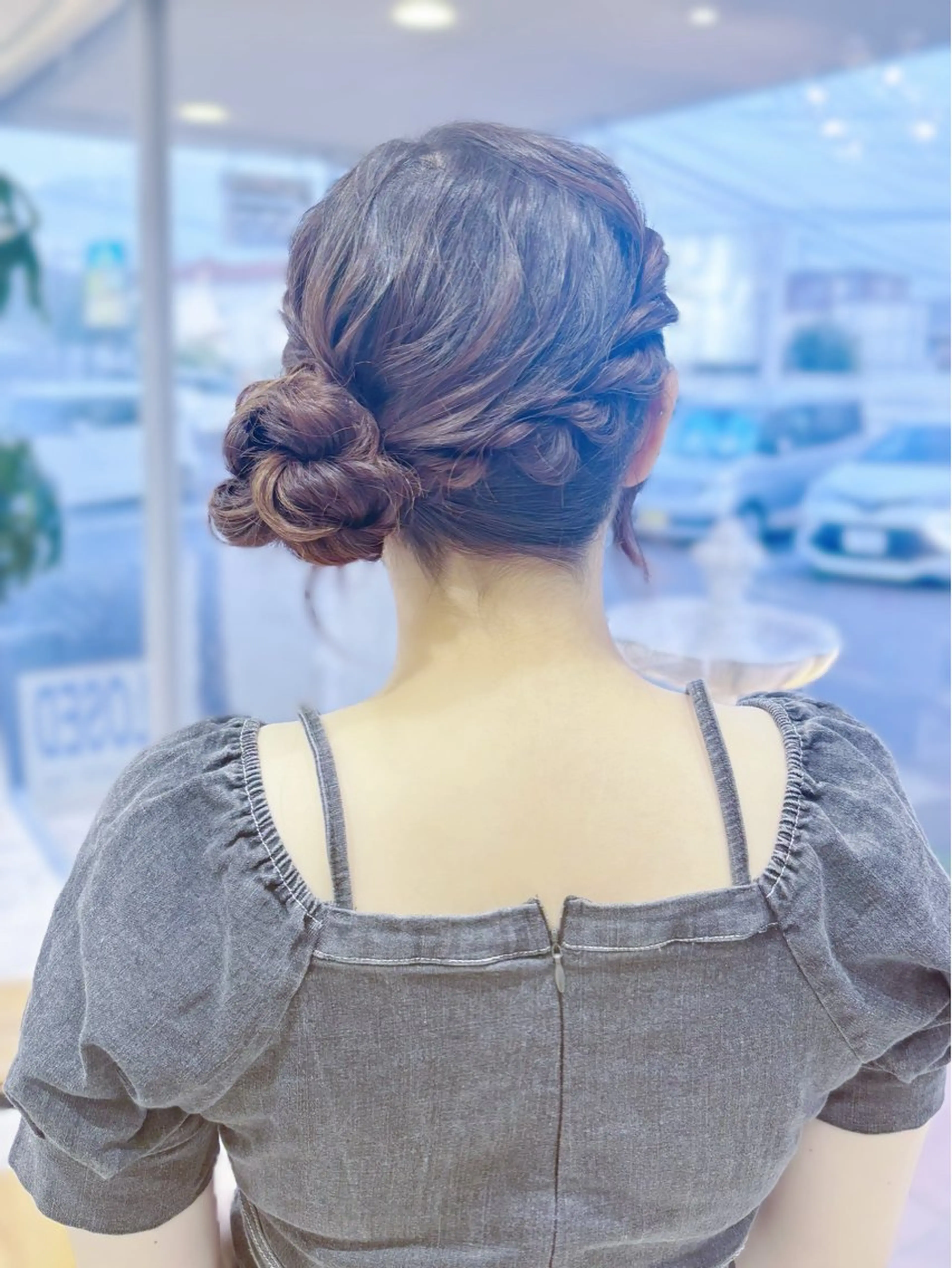 ヘアアレンジ ヘアセット 透明感カラー🫧_ mahiru🦋のヘアスタイル