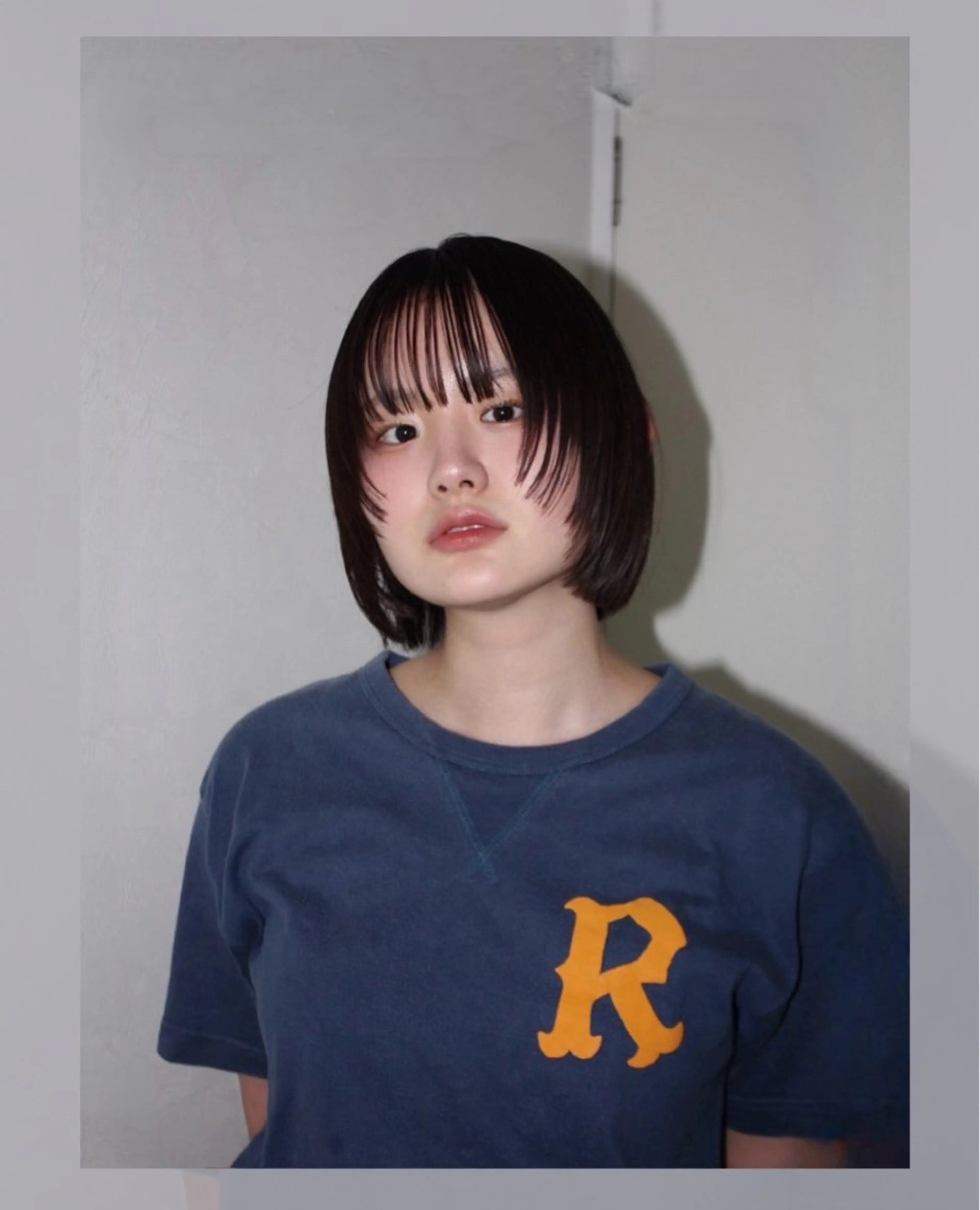 ショート ボブ 顔周りカット カット enrich / キタガワ カノンのヘアスタイル