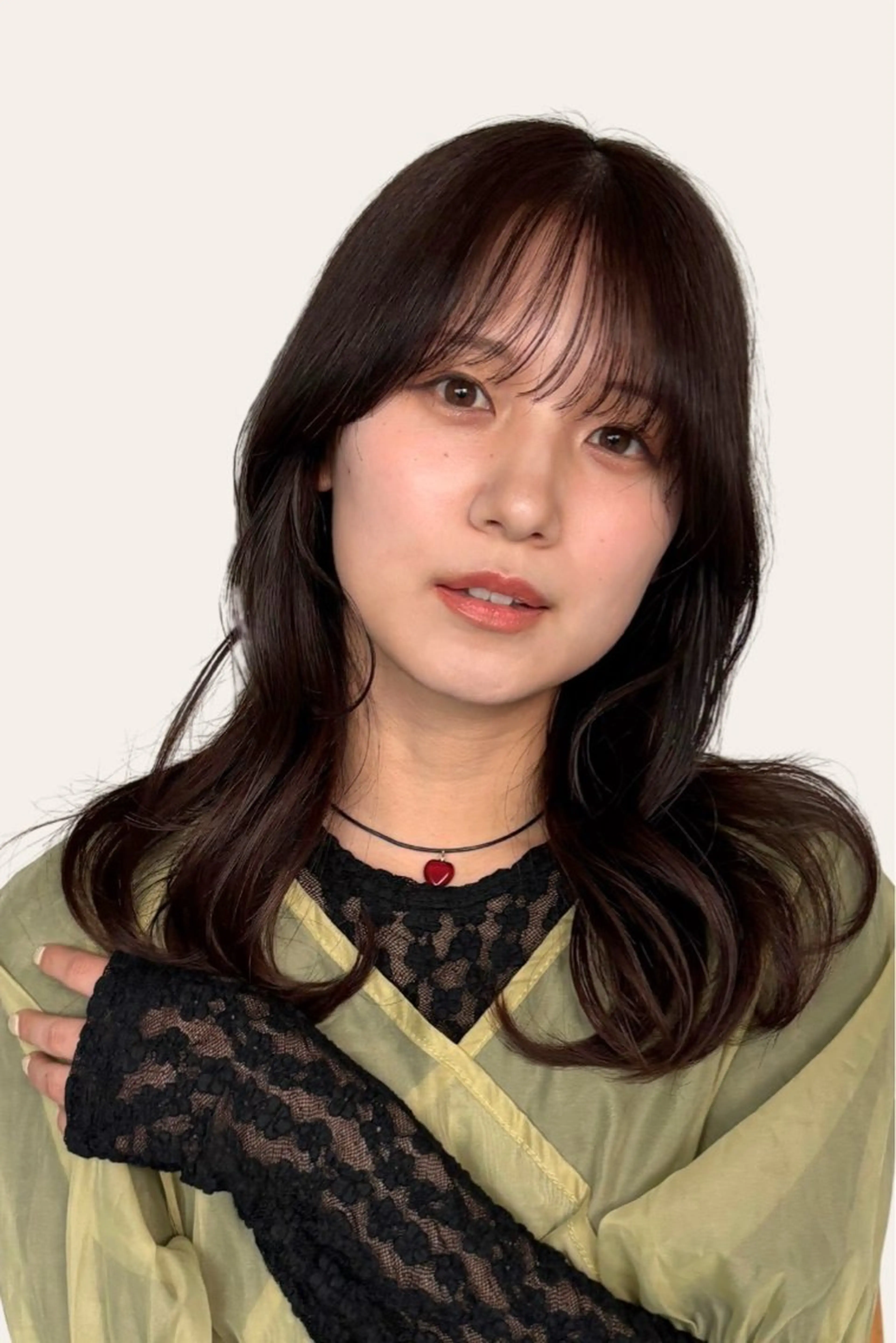 ミディアム カット ヘアカラー トリートメント REIKA/レイヤー /ボブ/透明感カラーのヘアスタイル