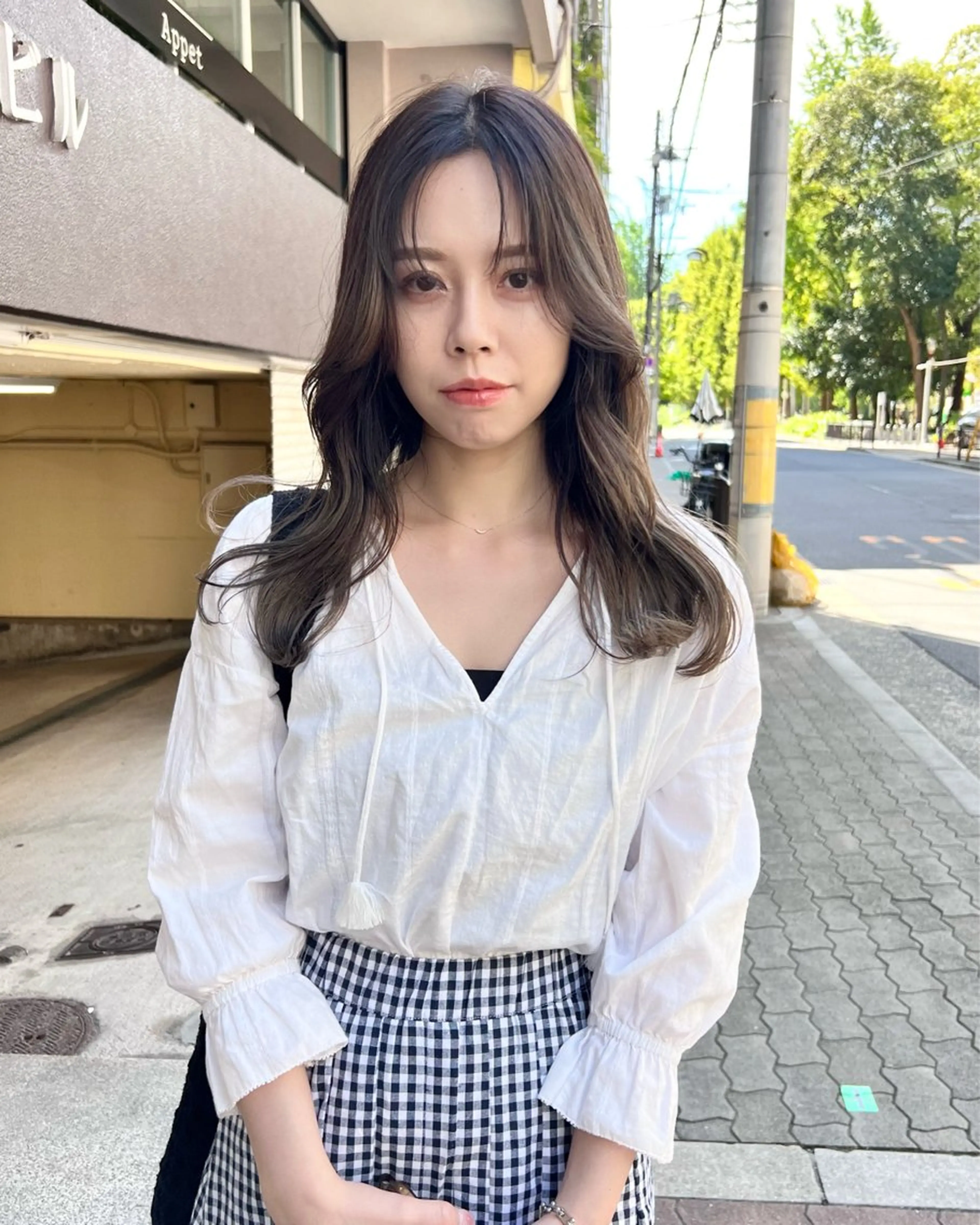 セミロング カラー カット ヘアカラー トリートメント 樫原裕二 /柔らかいカラーのヘアスタイル