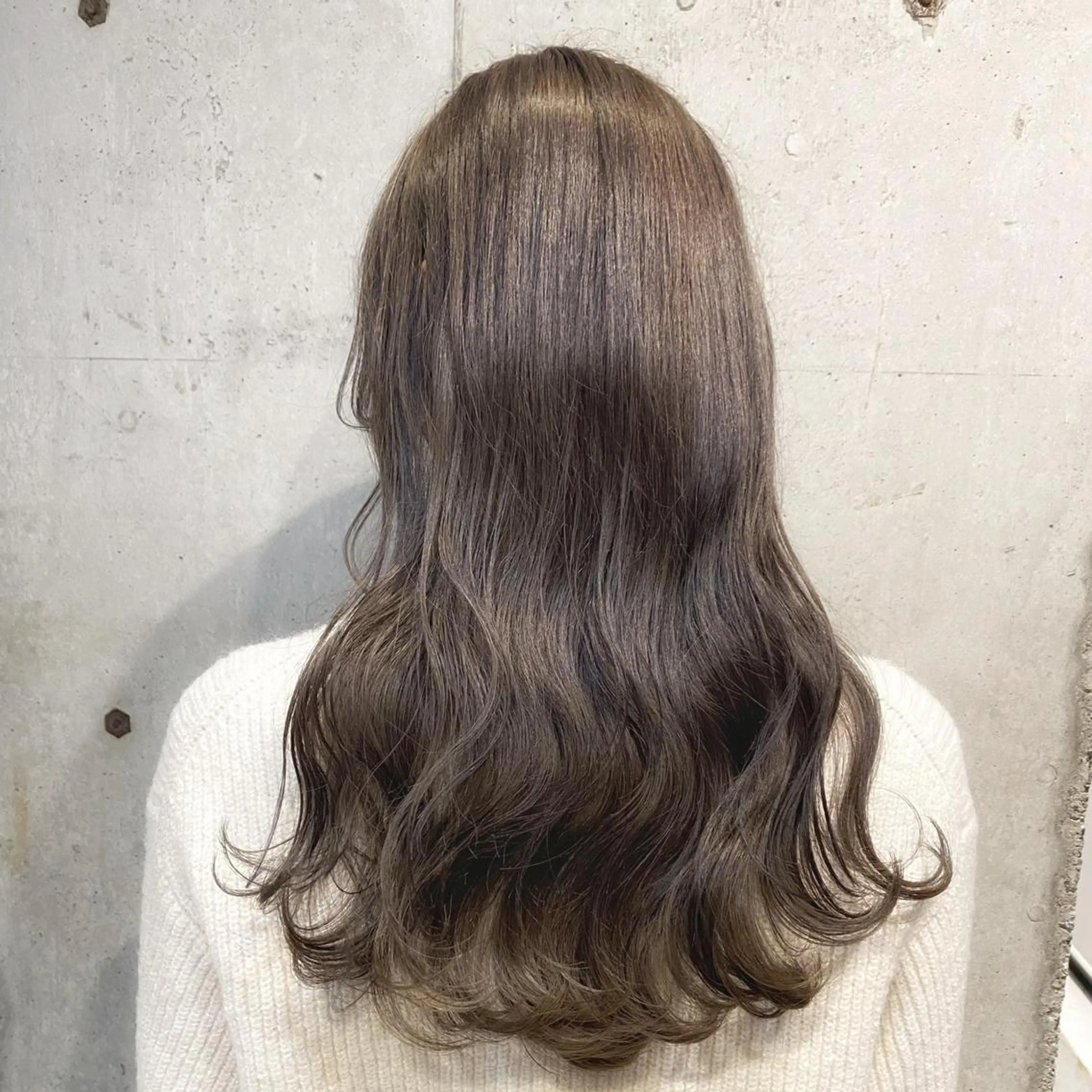 セミロング ヘアアレンジ カラー ベージュカラー🧸/ 松崎/東区/高橋理沙のヘアスタイル