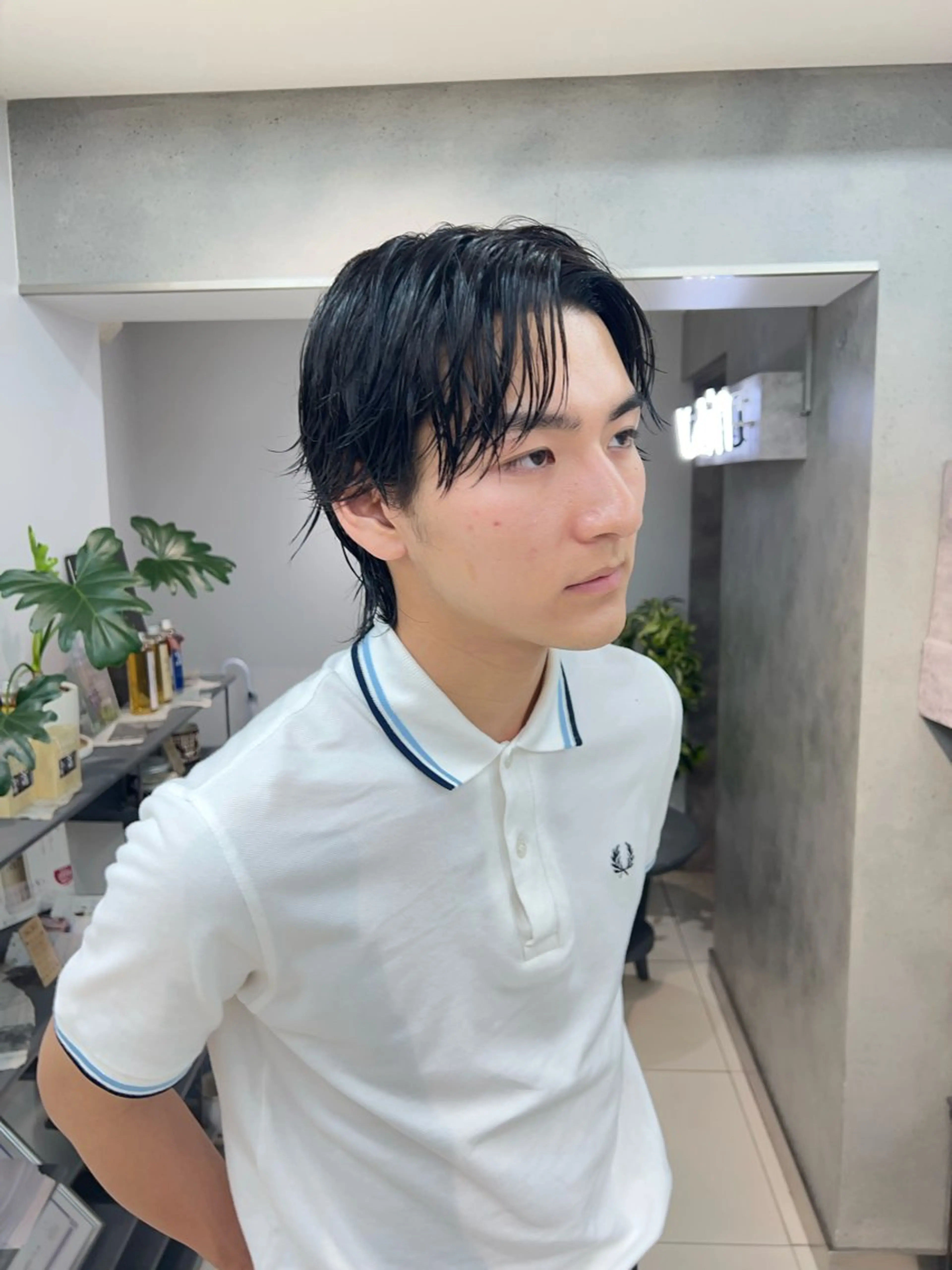 メンズ アイブロウ 眉カット ハイトーンカラー/ さらさのヘアスタイル