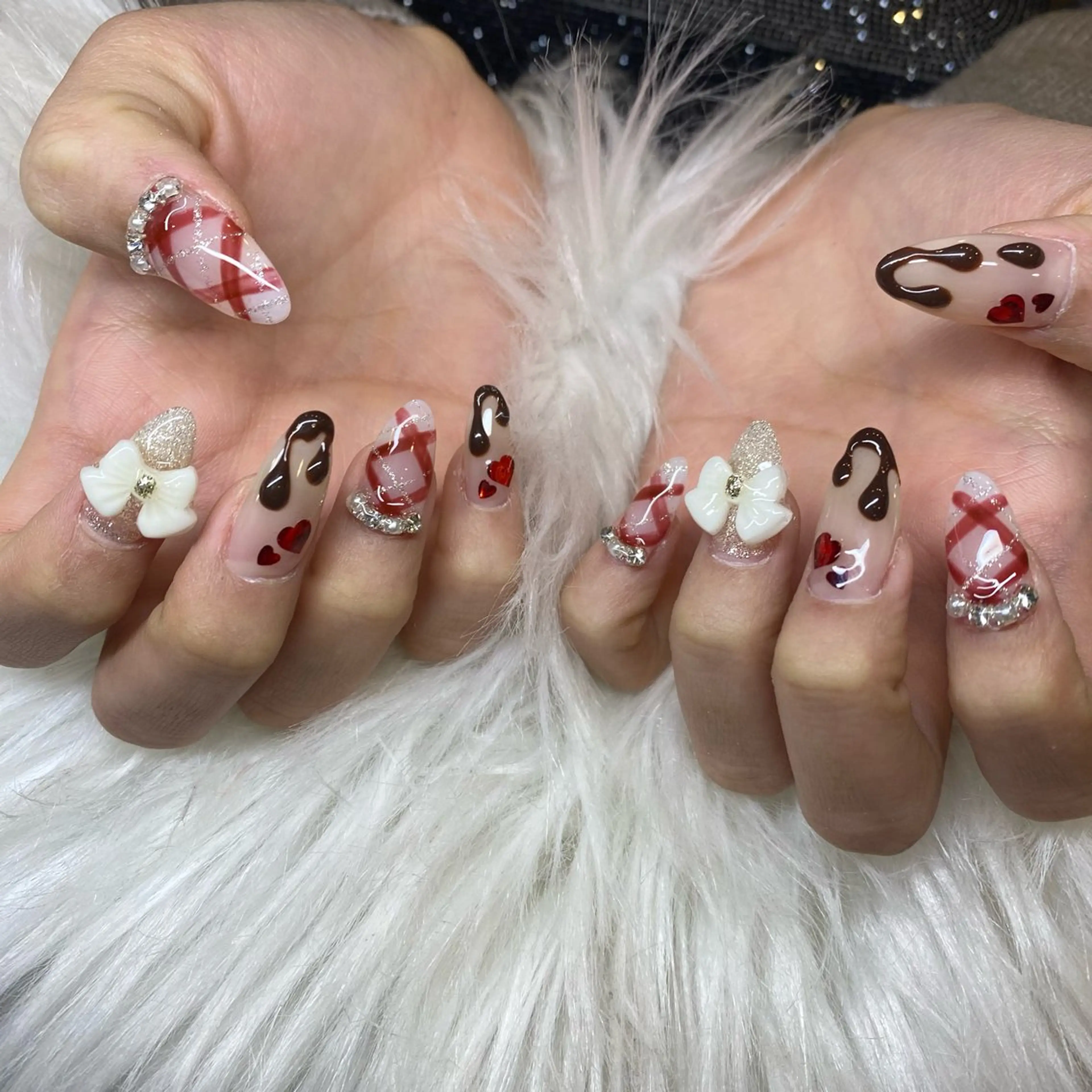 セミロング ハンドネイル HANA まいさのネイルデザイン