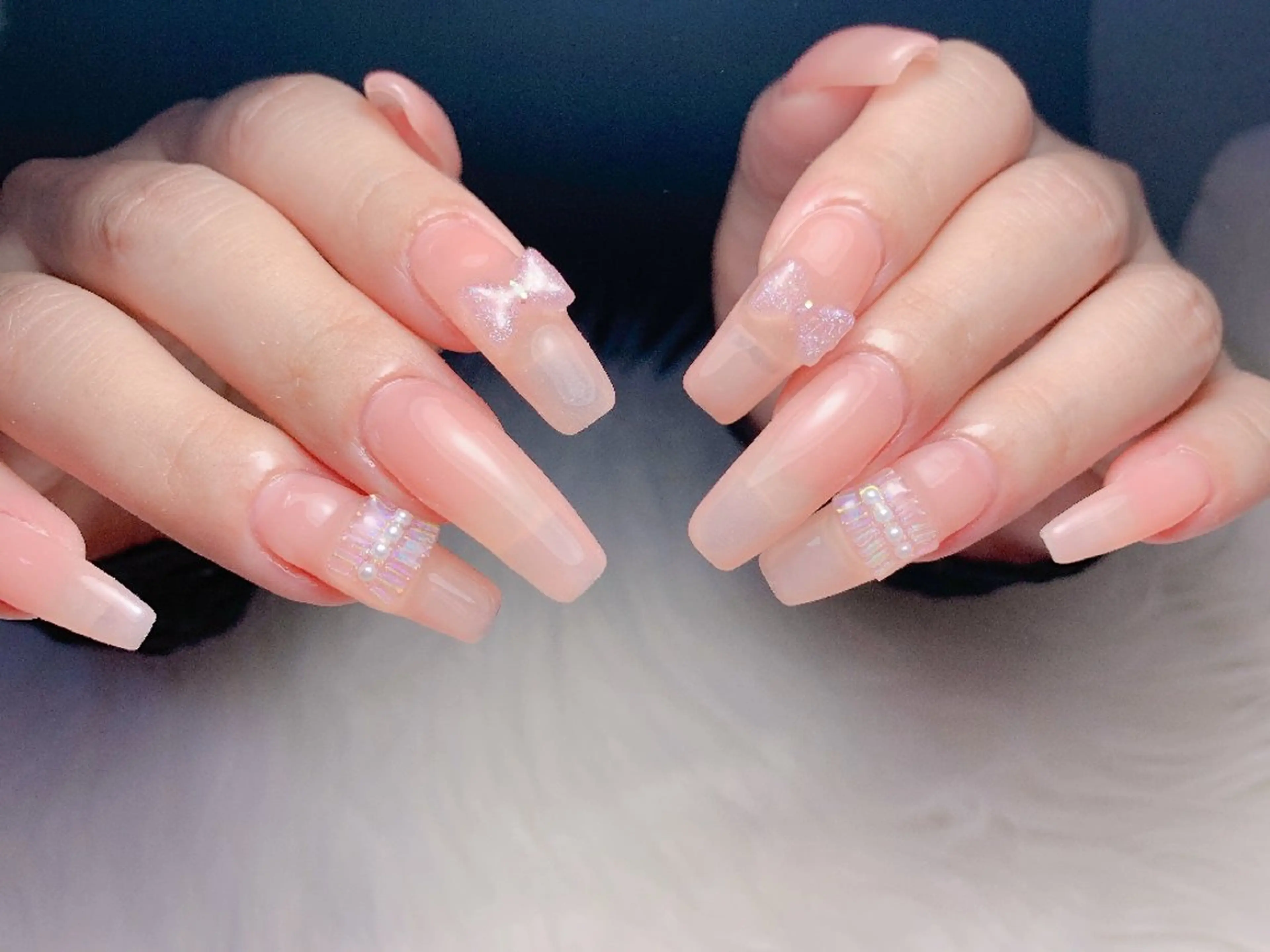 ネイル ハンドネイル 🎀Yumi✨ 長さ出し専門のネイルデザイン