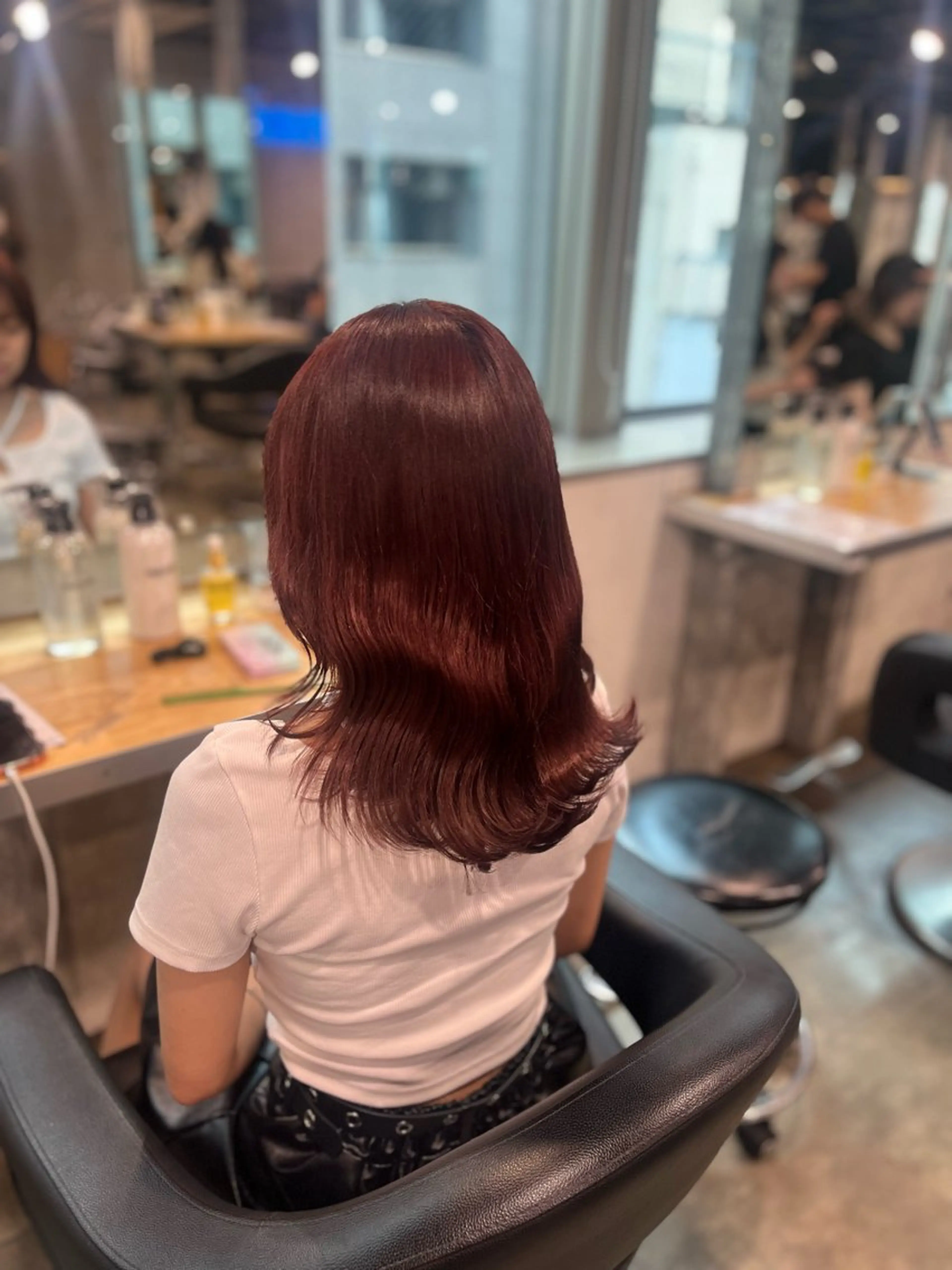 カラー ヘアカラー トリートメント ヘッドスパ ヘアセット ガーリーヘア💌トレ ンド暖色💌Yuuのヘアスタイル