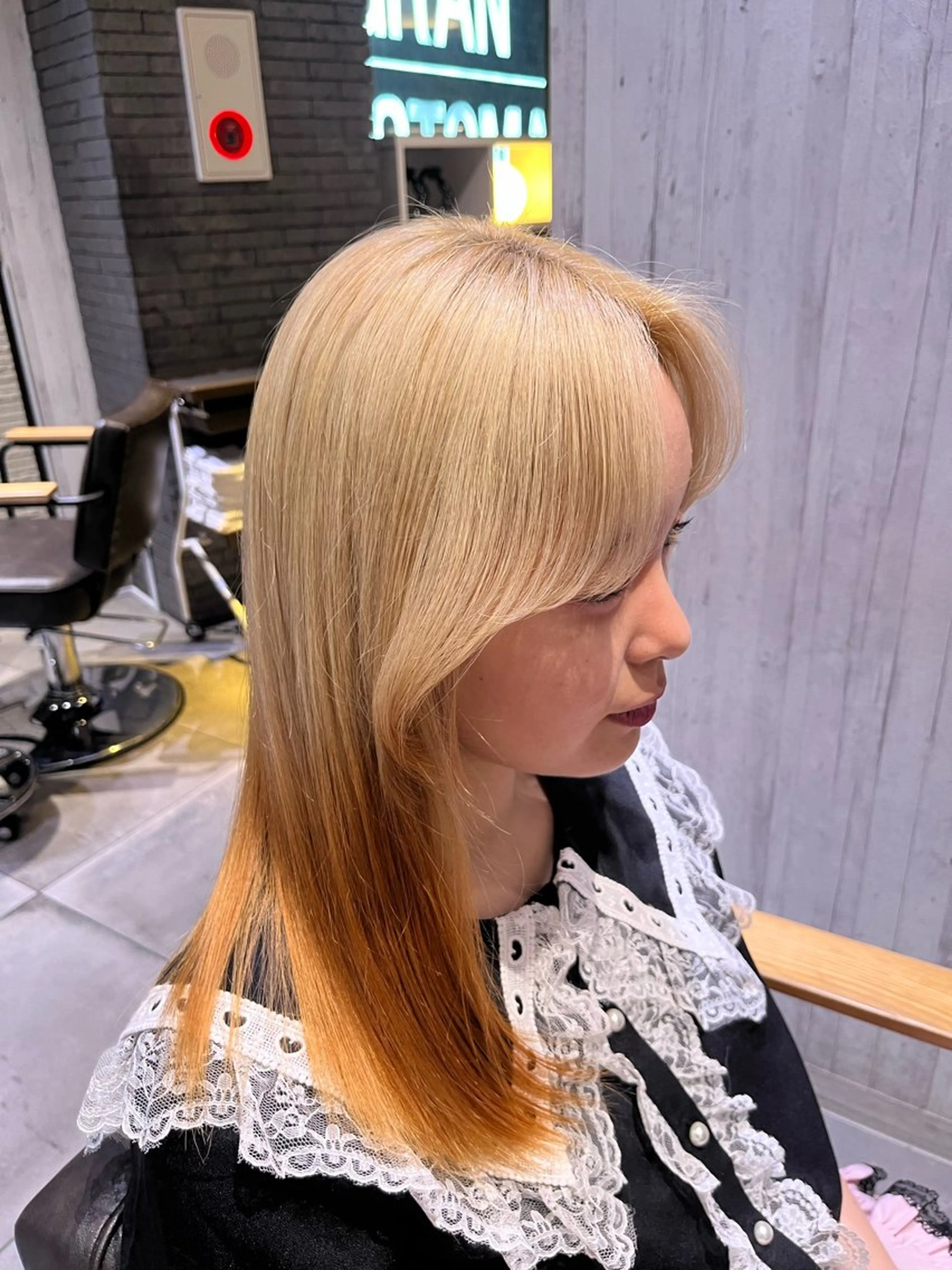 ミディアム カラー axy 新宿本店所属・🐾カラーモデル募集 中🐈‍⬛藤川 千誉のヘアスタイル