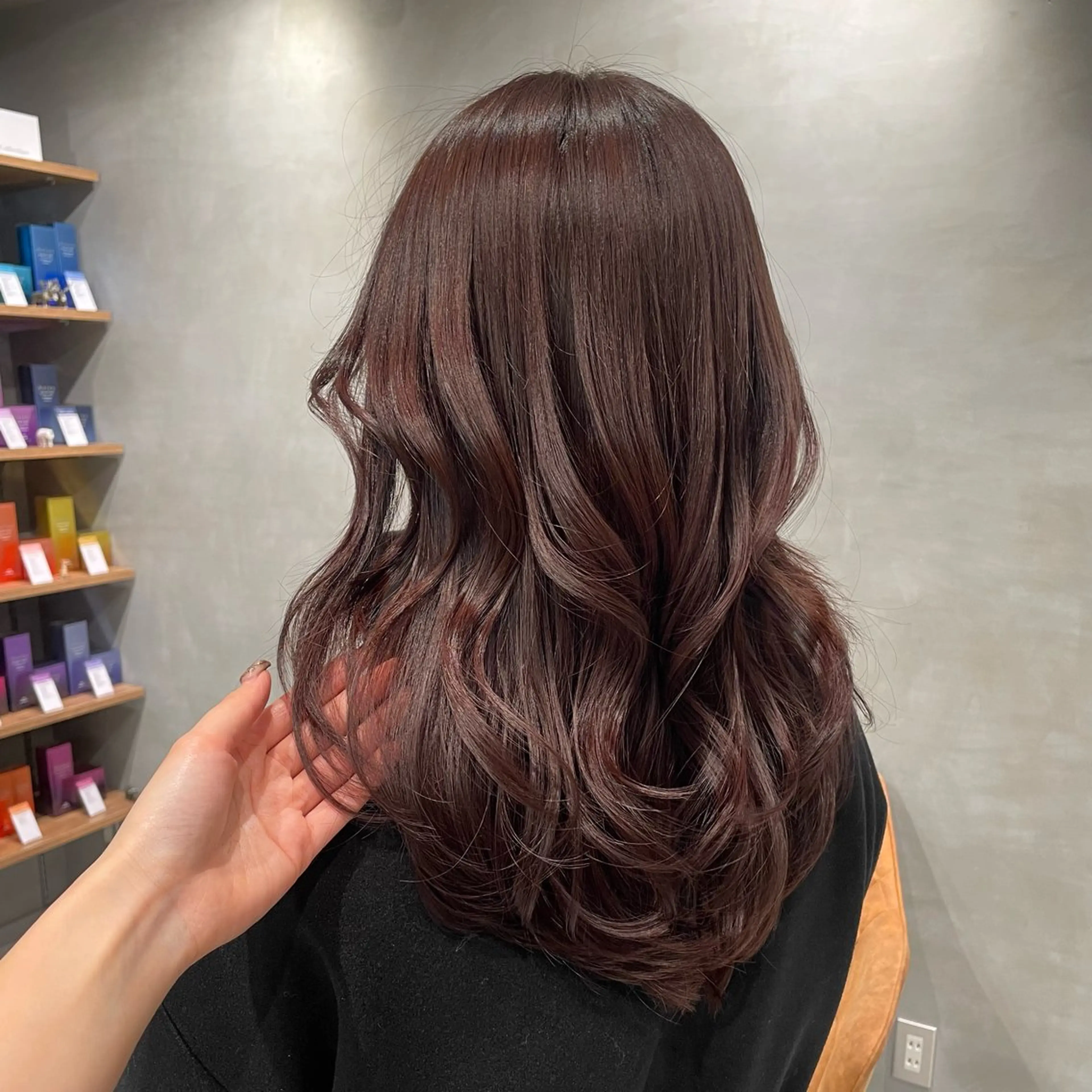ロング カラー カット ヘアカラー トリートメント ヘッドスパ ヘアセット 暖色カラー ❤️‍🔥REIRIのヘアスタイル