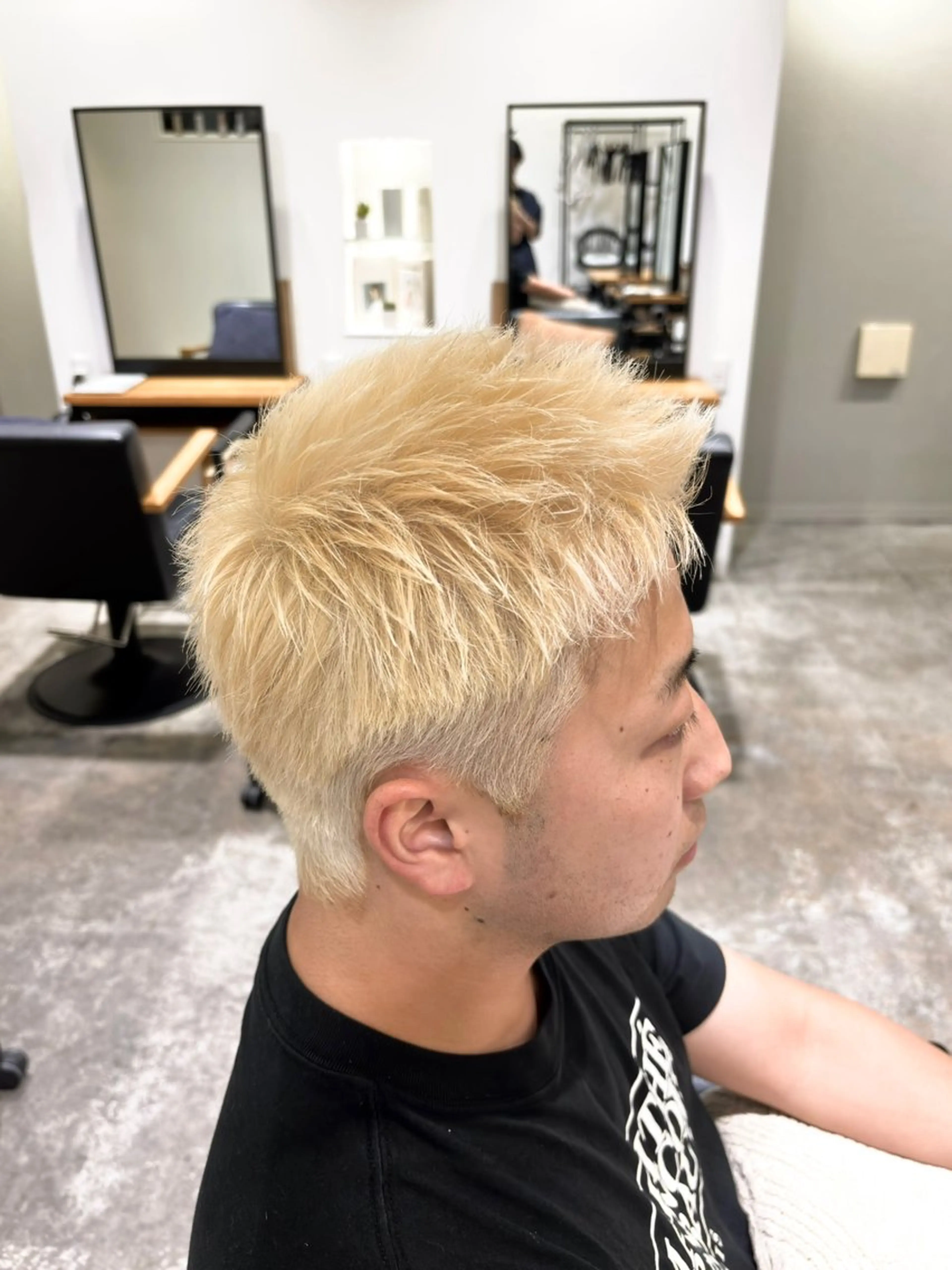 ショート カラー メンズ ショートヘア Lenis所属・渡邊 拓玖斗のヘアスタイル