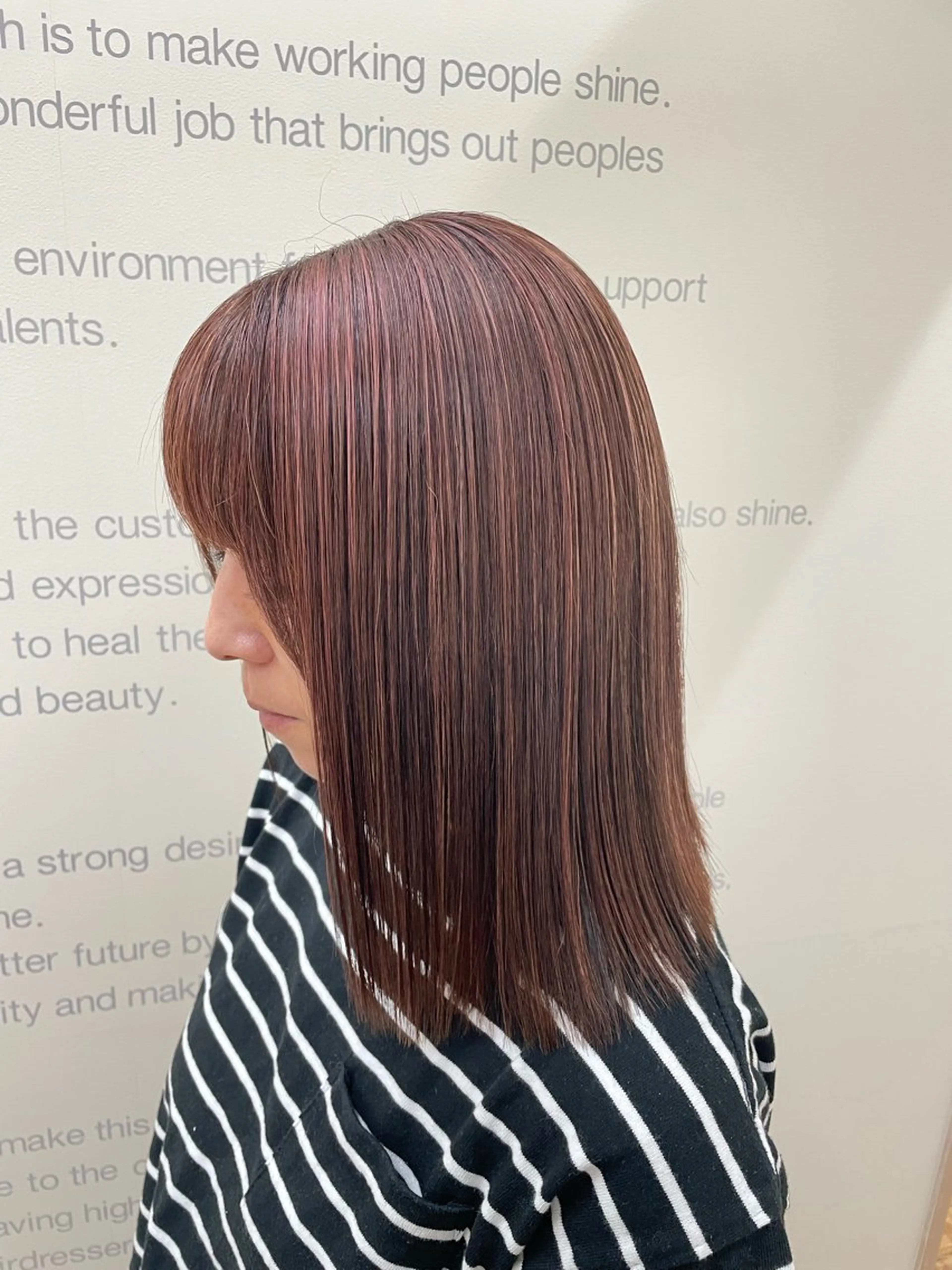 ミディアム カラー ハイライトカラー ハイライト ヘアカラー トリートメント ブリーチ👩‍🦳/ ‪✂︎MANAMIのヘアスタイル