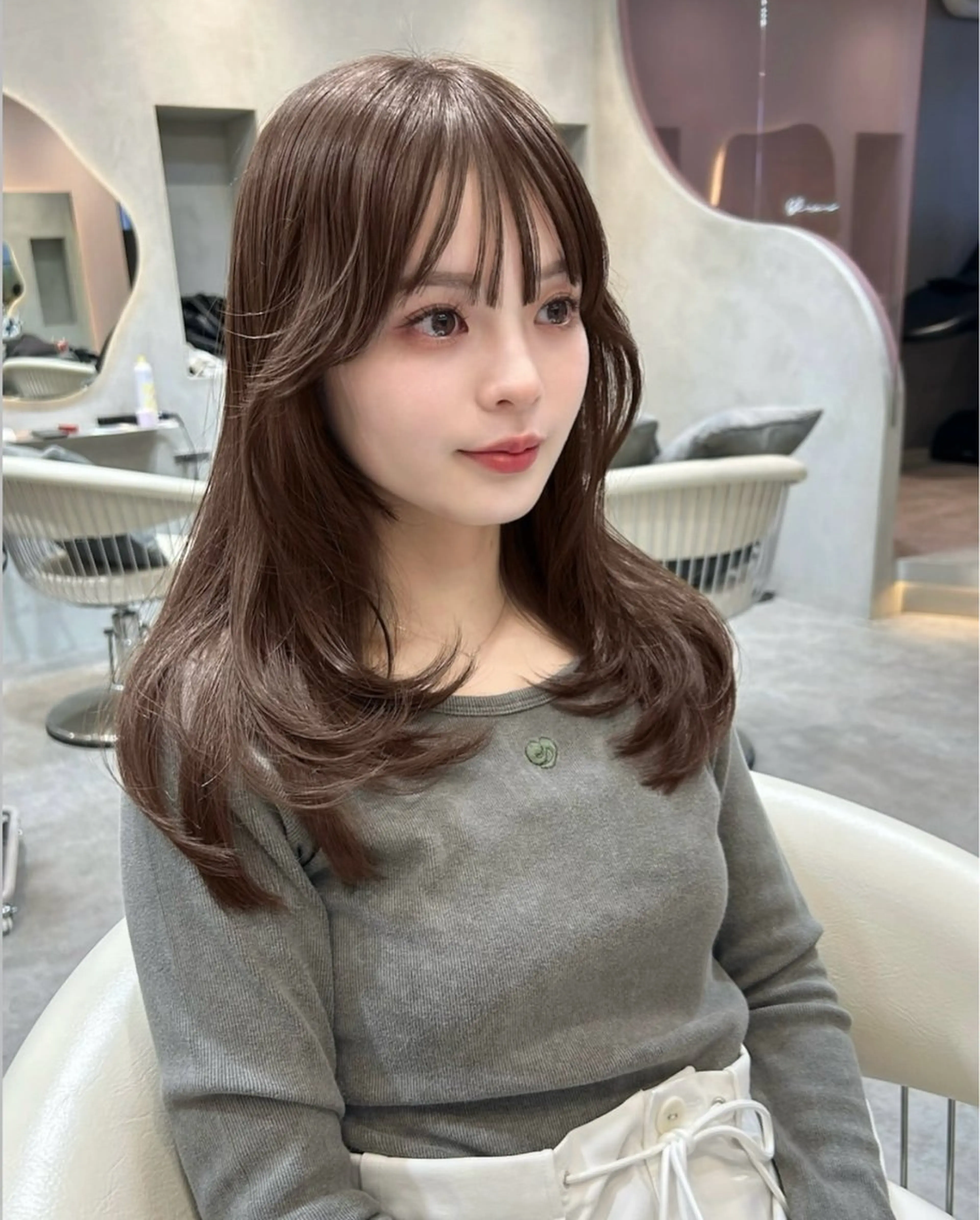 セミロング カラー ヘアアレンジ カット ヘアカラー トリートメント 美髪矯正🫧/ 吉田こうすけのヘアスタイル