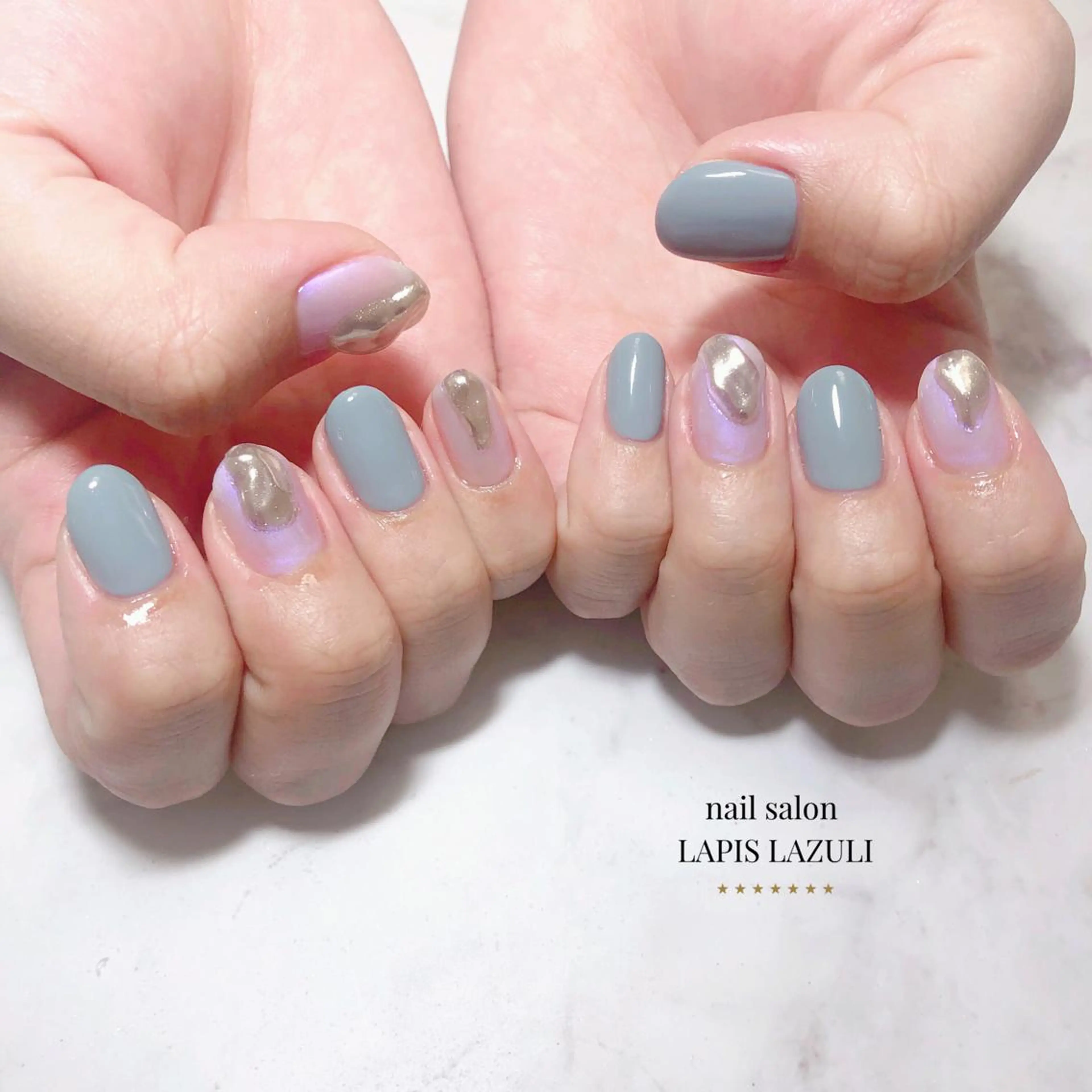 ネイル nail salon ラピスラズリのネイルデザイン