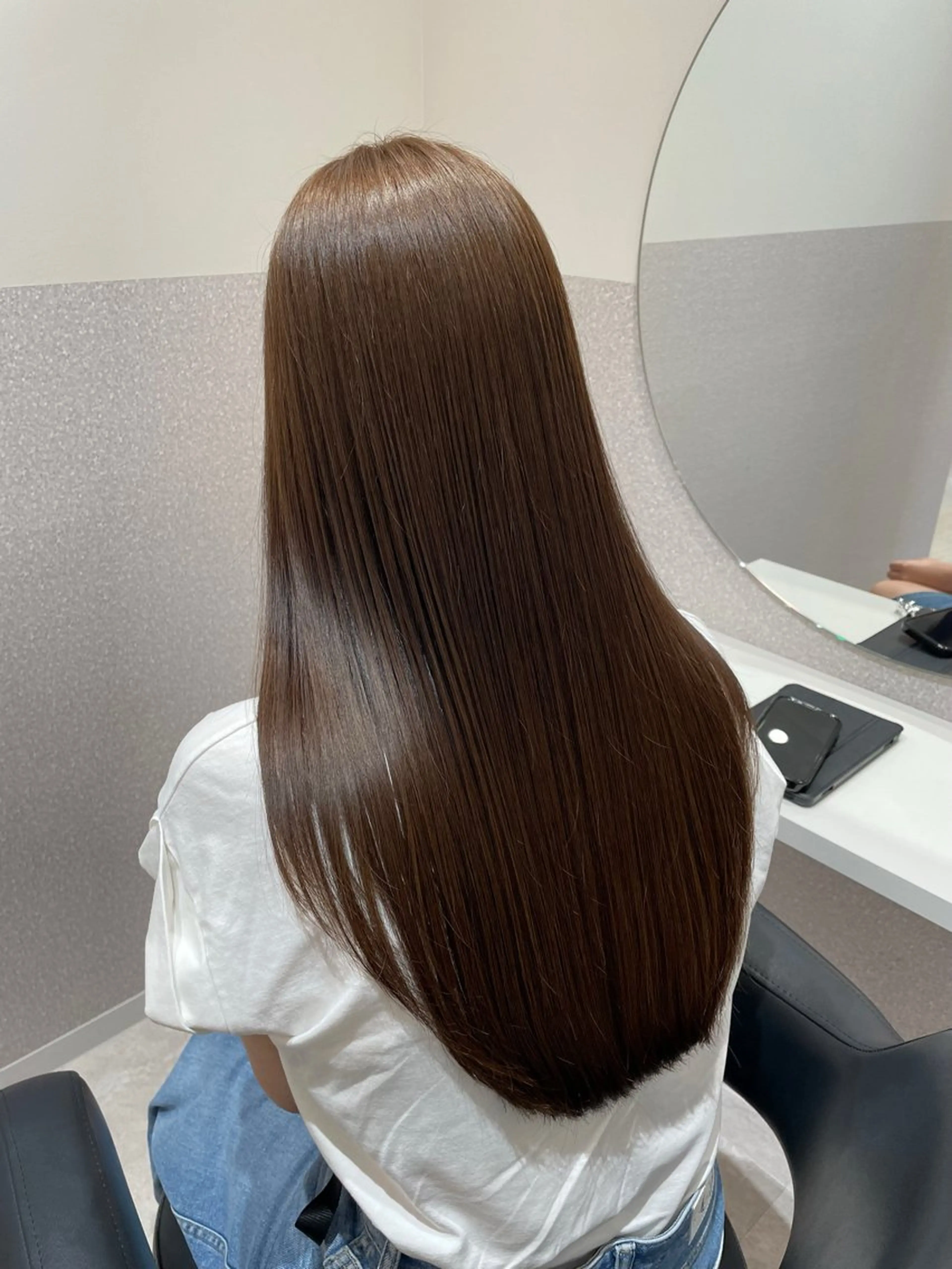 ロング ロングレイヤー 顔周りカット 髪質改善 レイヤーカット ロング カット ヘアカラー トリートメント ❤︎︎韓国ヘア❤︎︎ 𝑺𝒉𝒊𝒉𝒐のヘアスタイル