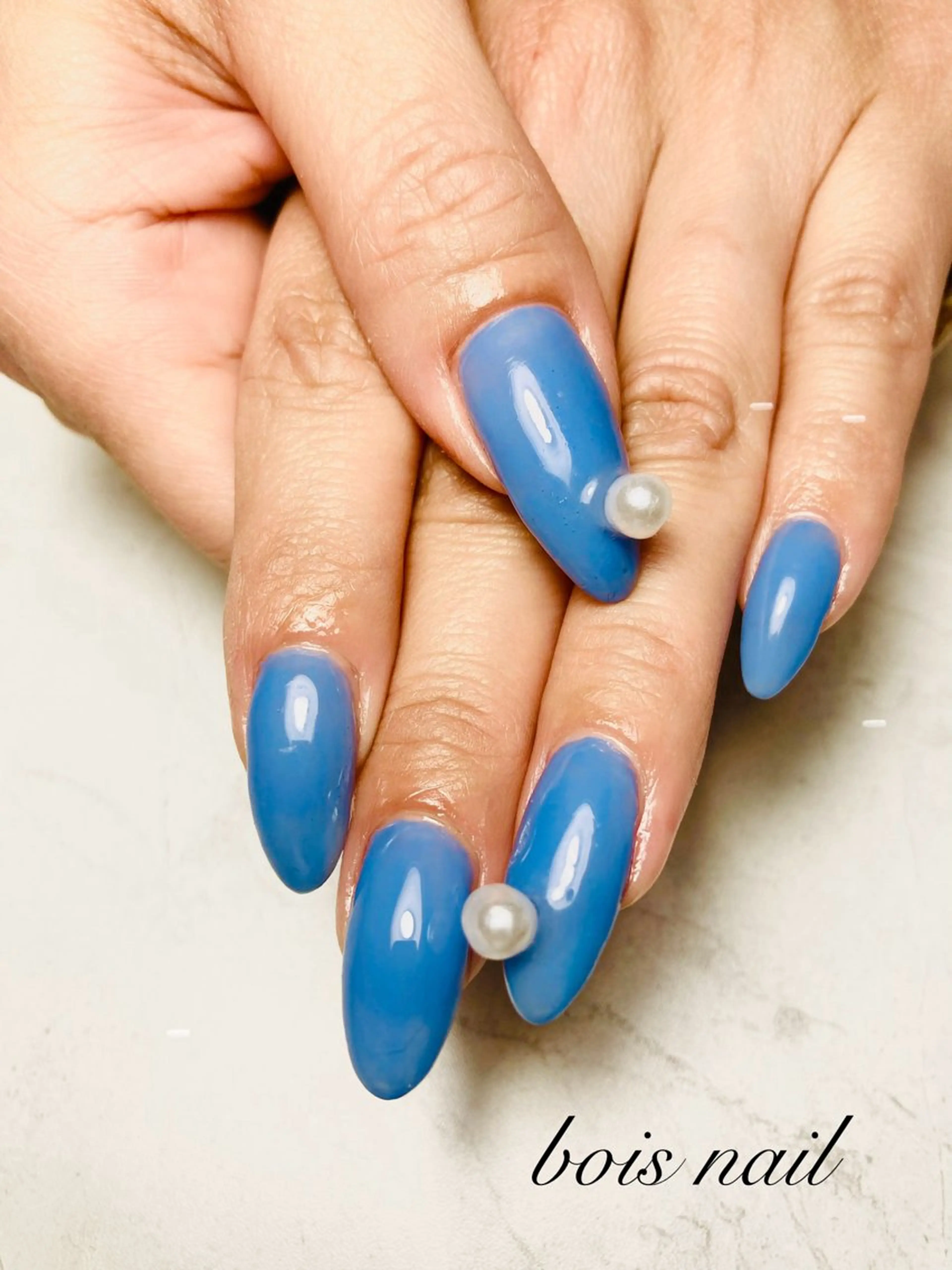 ネイル ワンカラーネイル bois nail ボワネイル北巽のネイルデザイン