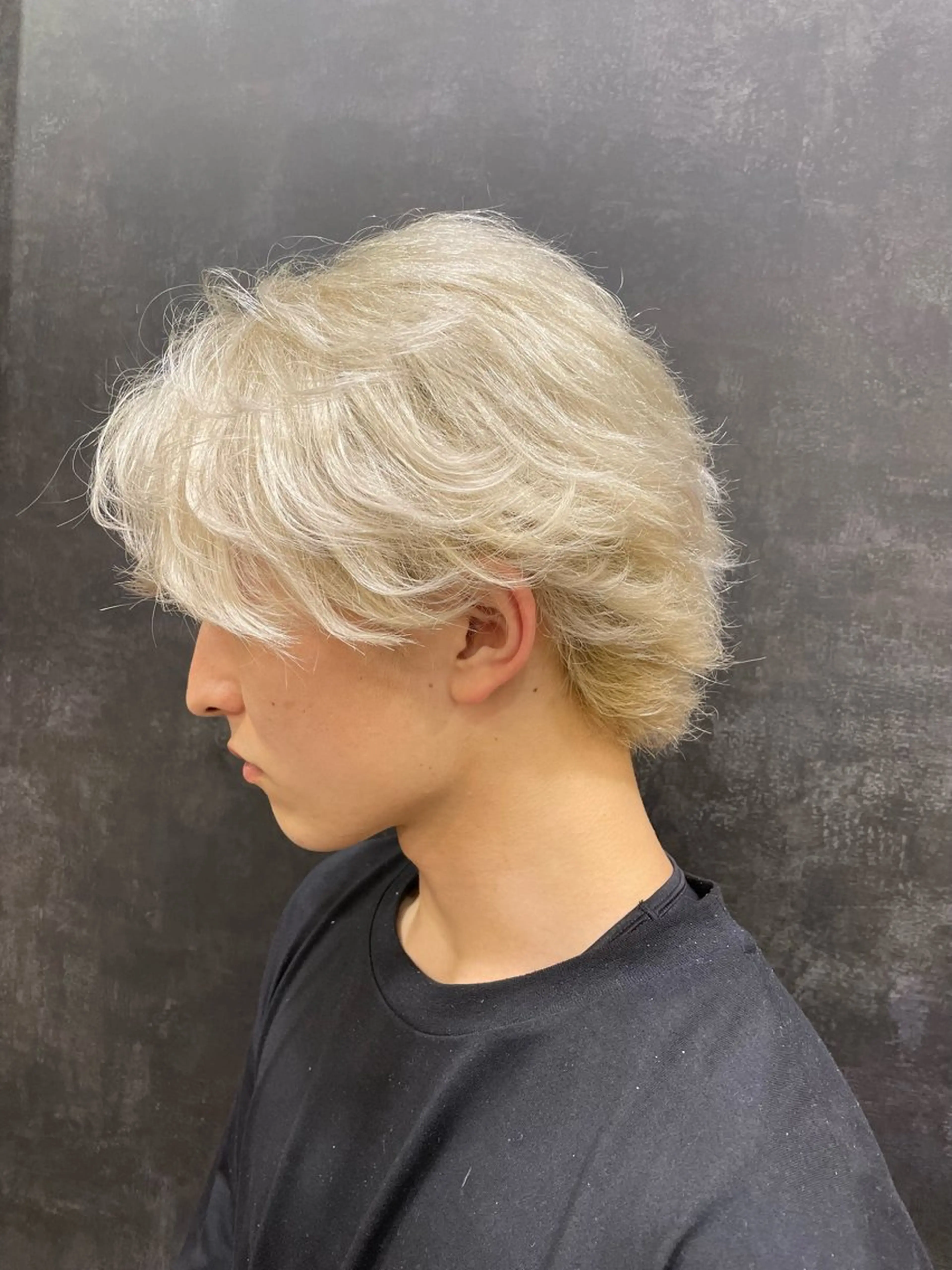 カラー メンズ カット ヘアカラー メンズカットパーマ 【フェザーパーマ】のヘアスタイル