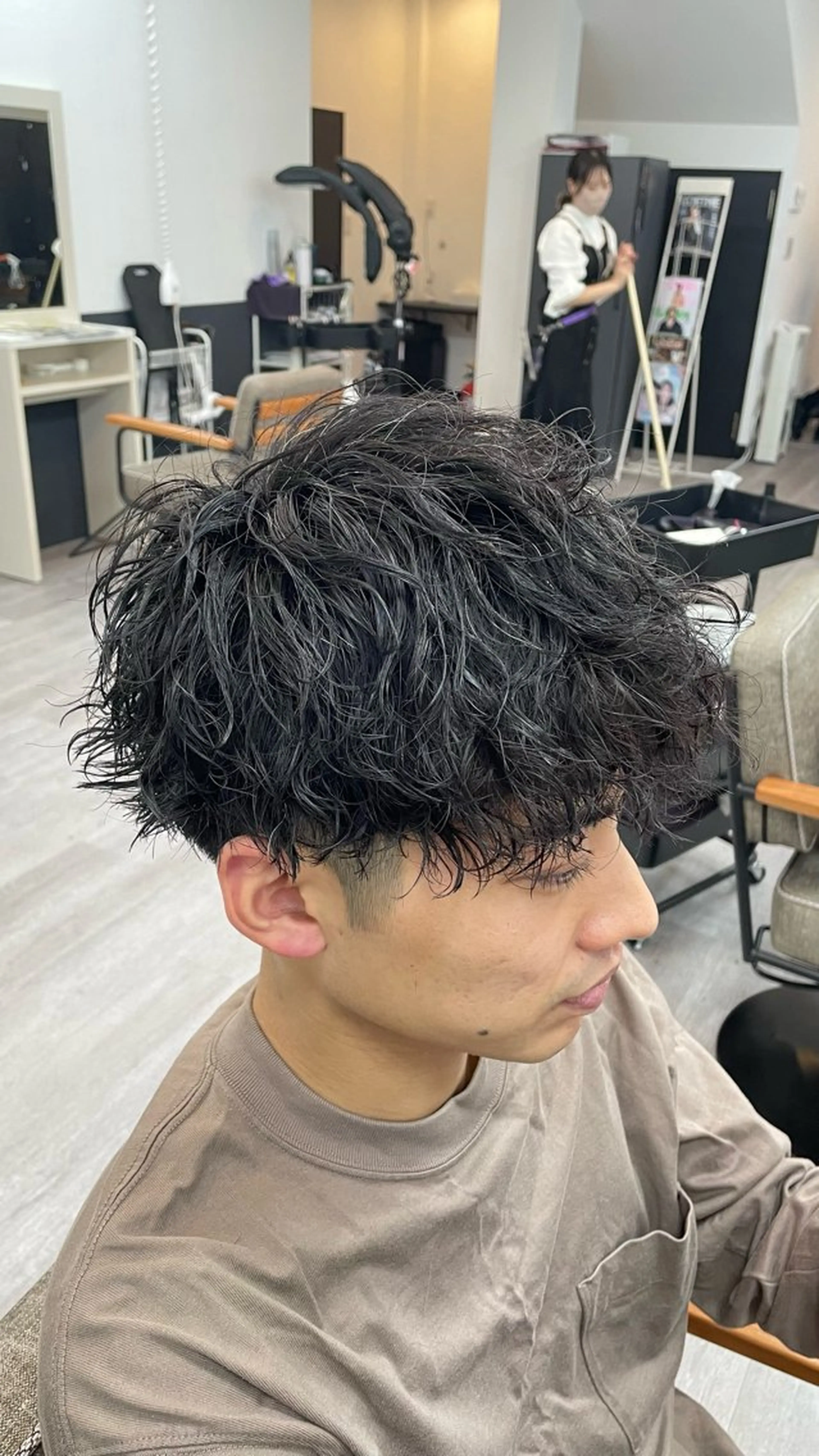 パーマ メンズ カット パーマ 【髪質改善サロン】 🌟だいち🌟のヘアスタイル