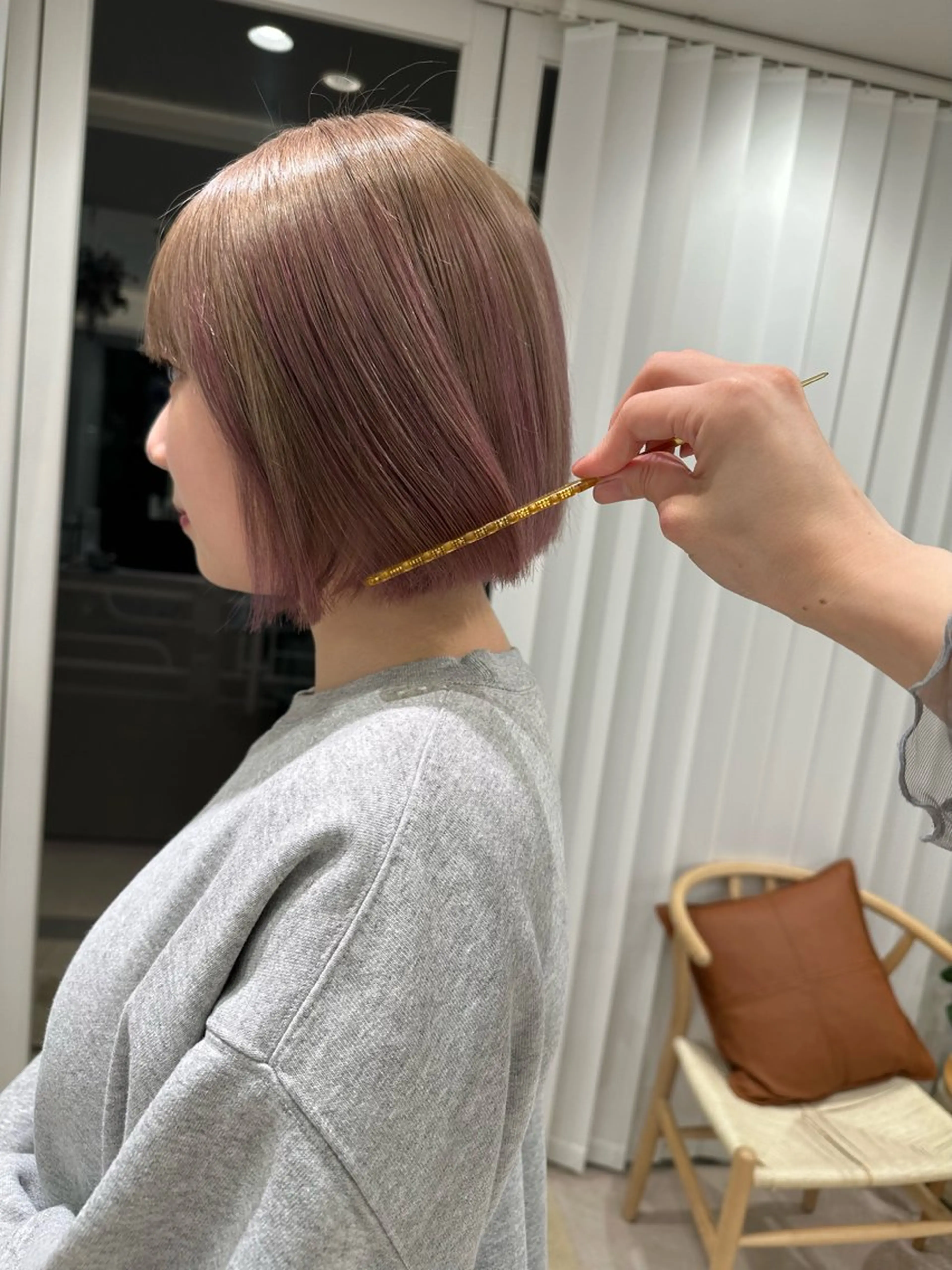 ショート カラー ヘアカラー トリートメント 透明感/明るめ ヘア/kazui🐈のヘアスタイル