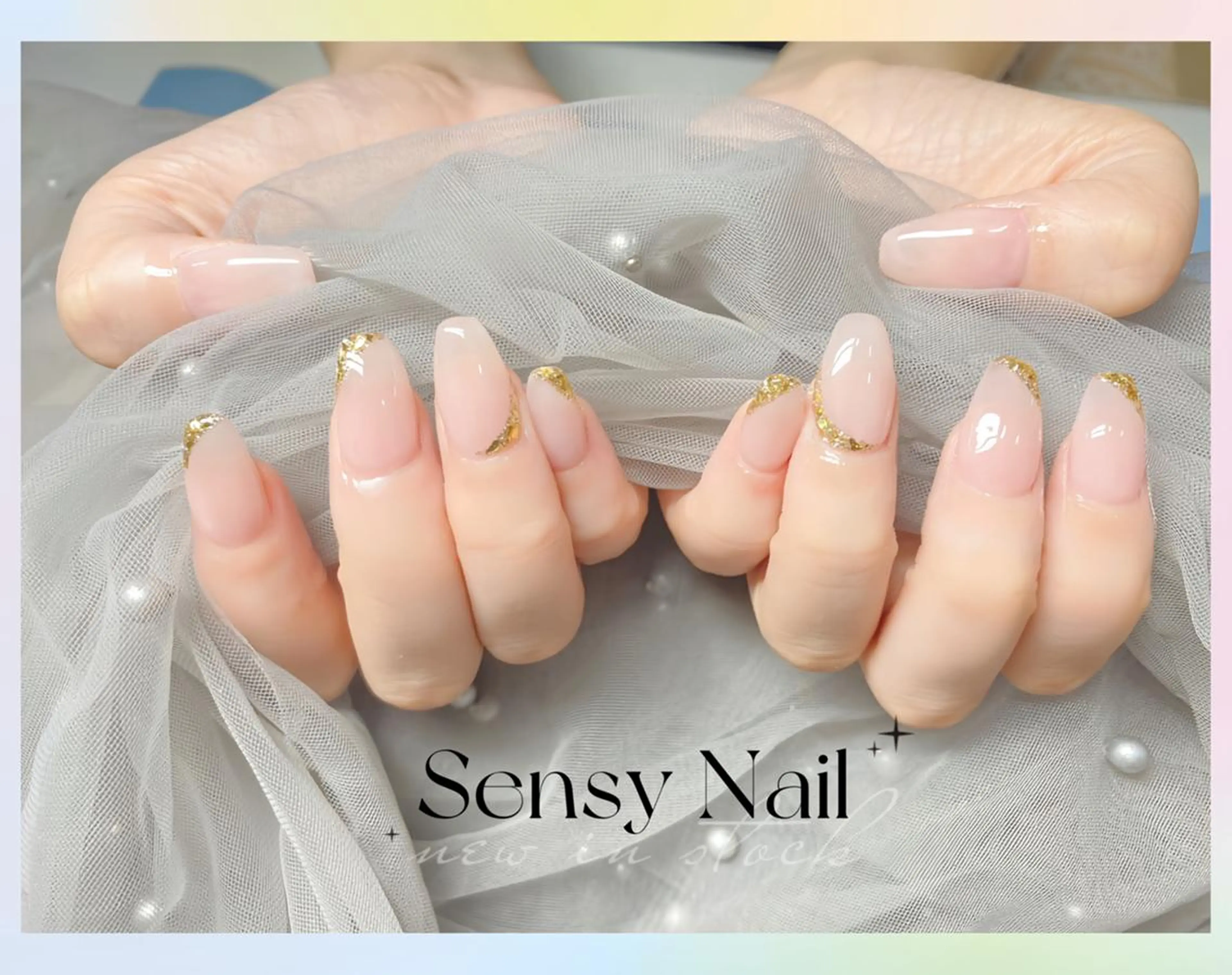 ネイル 長さ出し ジェルネイル 持ち込み ソフトジェル ハンドネイル ハンドケア Sensy ネイル専門店のネイルデザイン