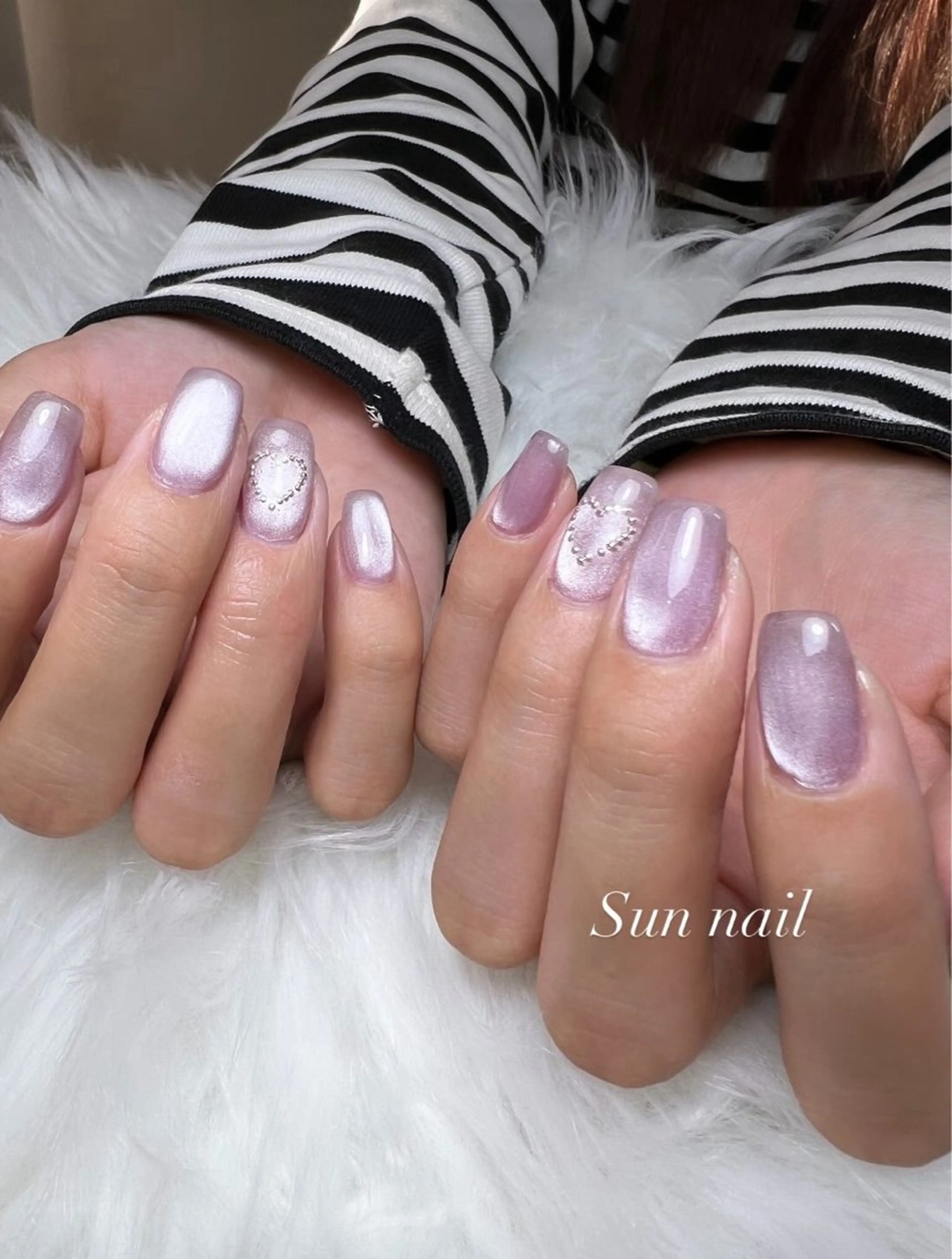 ネイル マグネットネイル ハンドネイル フットネイル Sun nail ...ayaのネイルデザイン