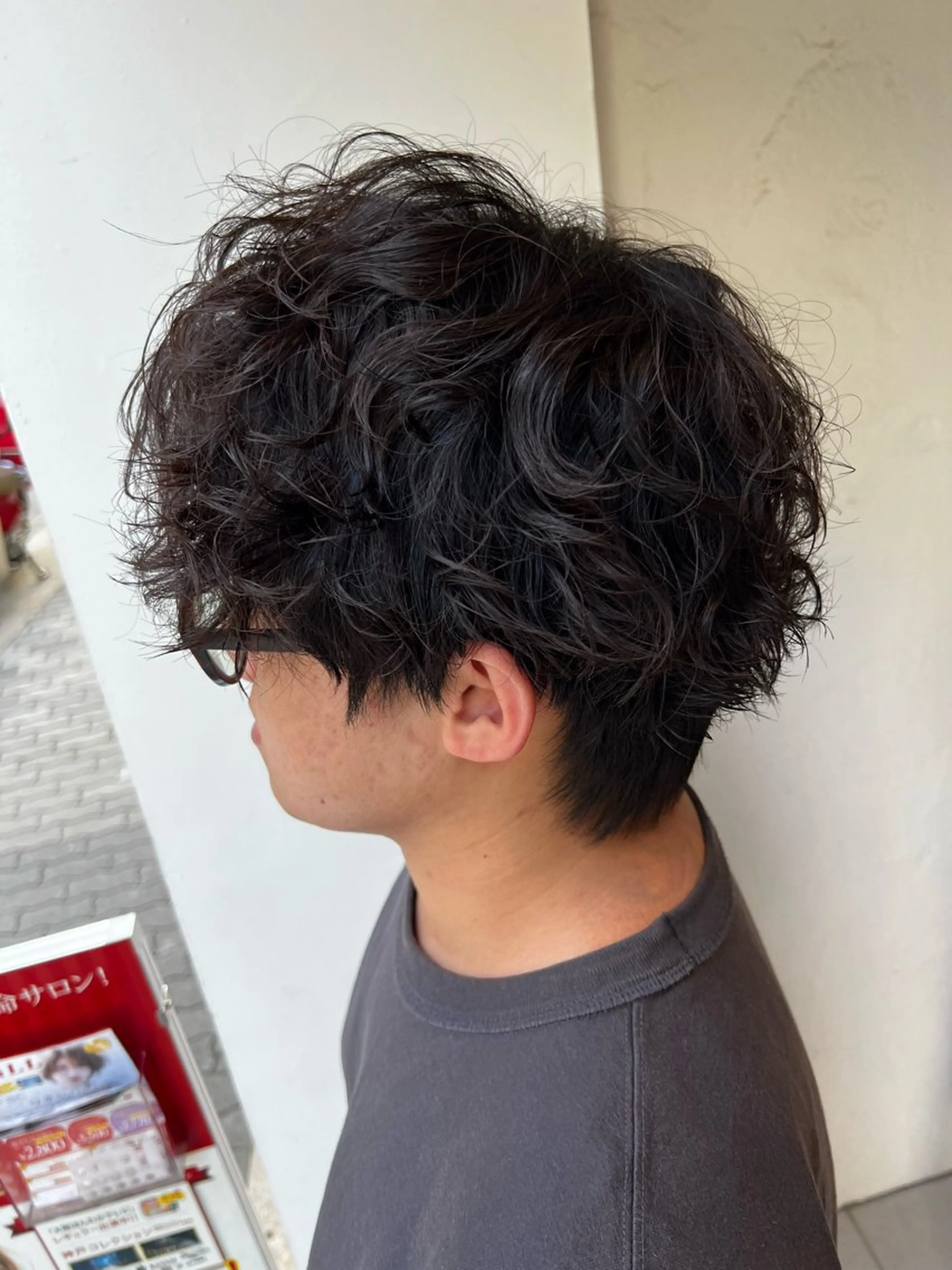 パーマ メンズ カット パーマ メンズパーマ特化型 /京橋/栗野京弥のヘアスタイル