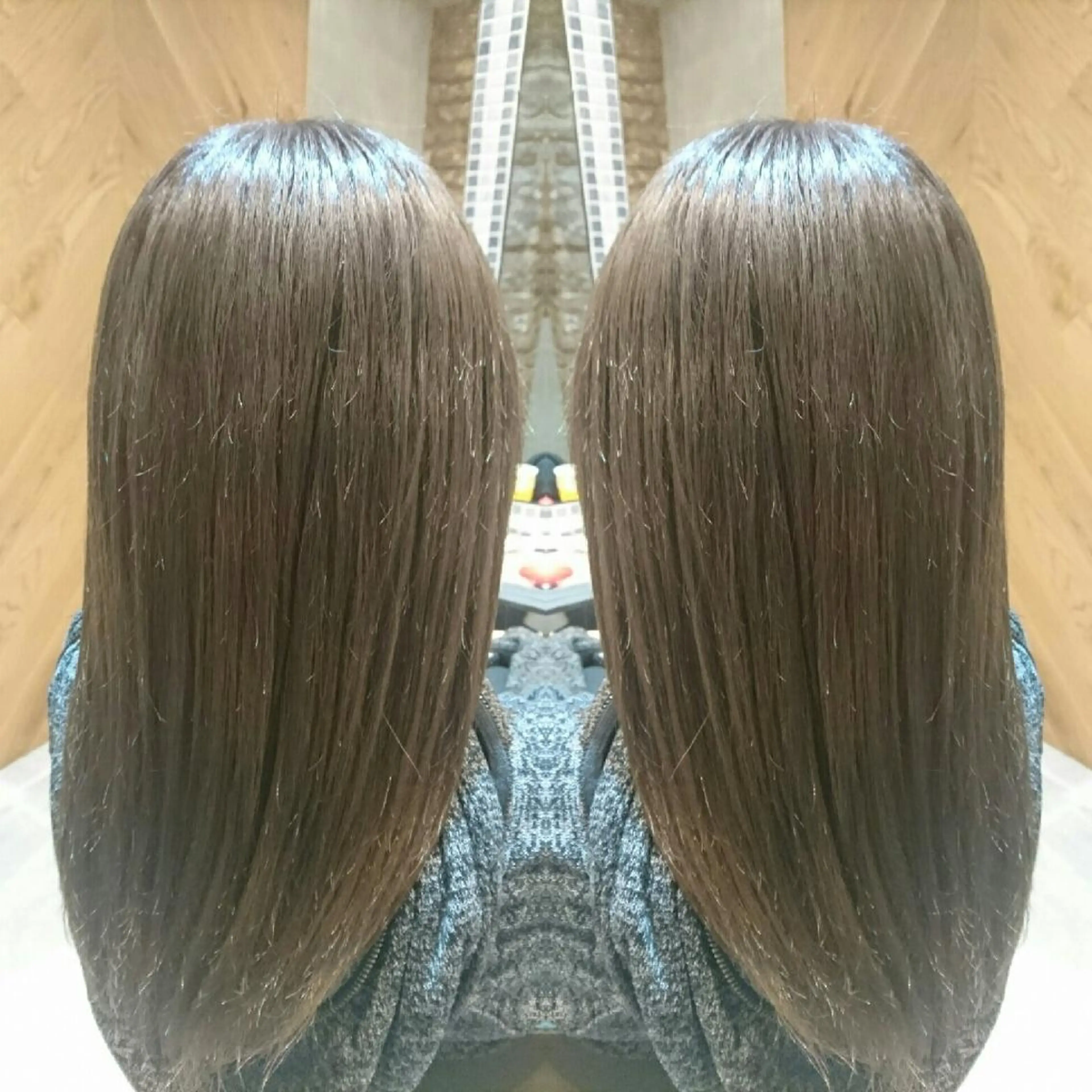 セミロング カラー イルミナカラー youres センター南所属・今満 精二のヘアスタイル