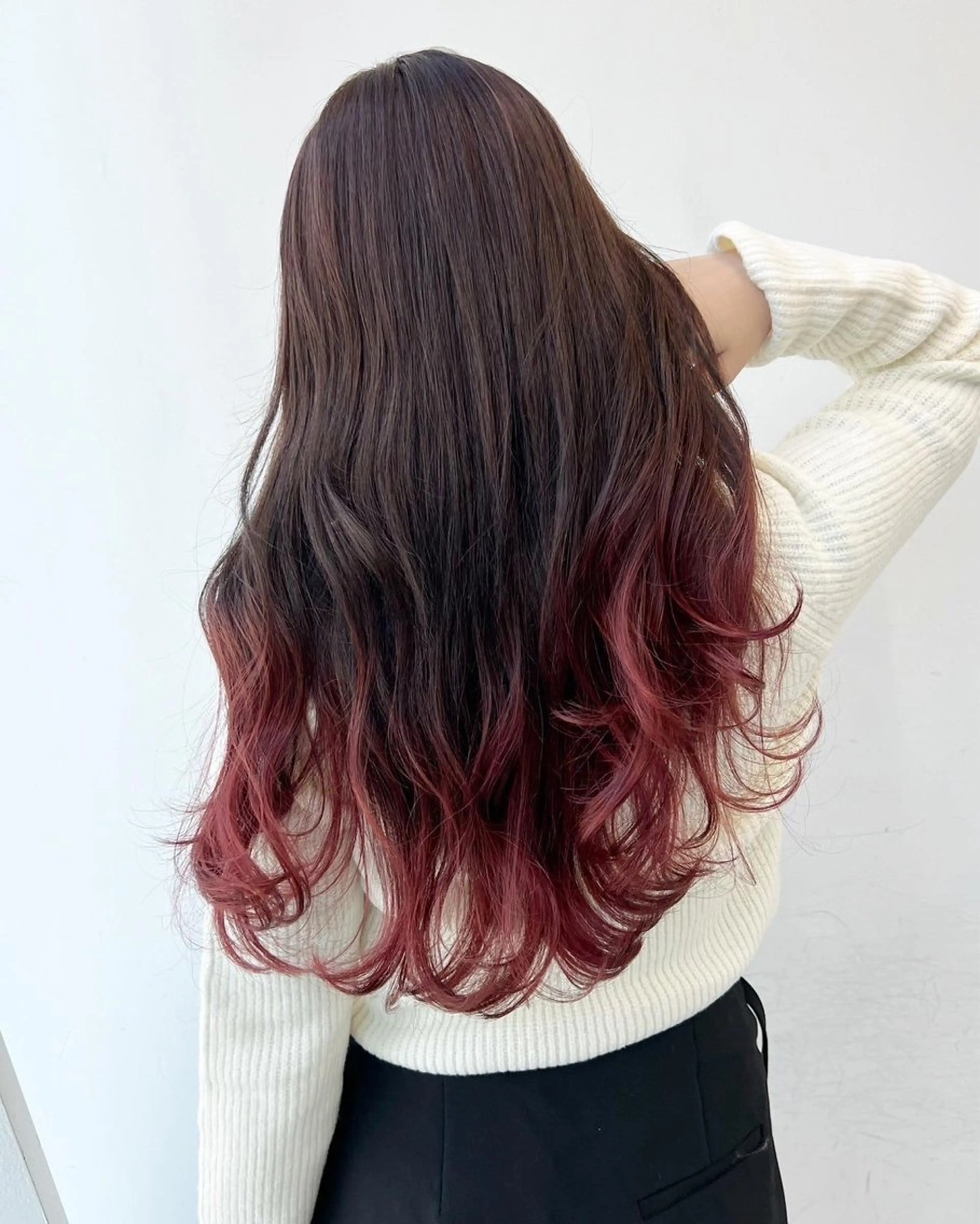ロング カラー パーマ ロング amble luxe 髪質改善 💕のヘアスタイル