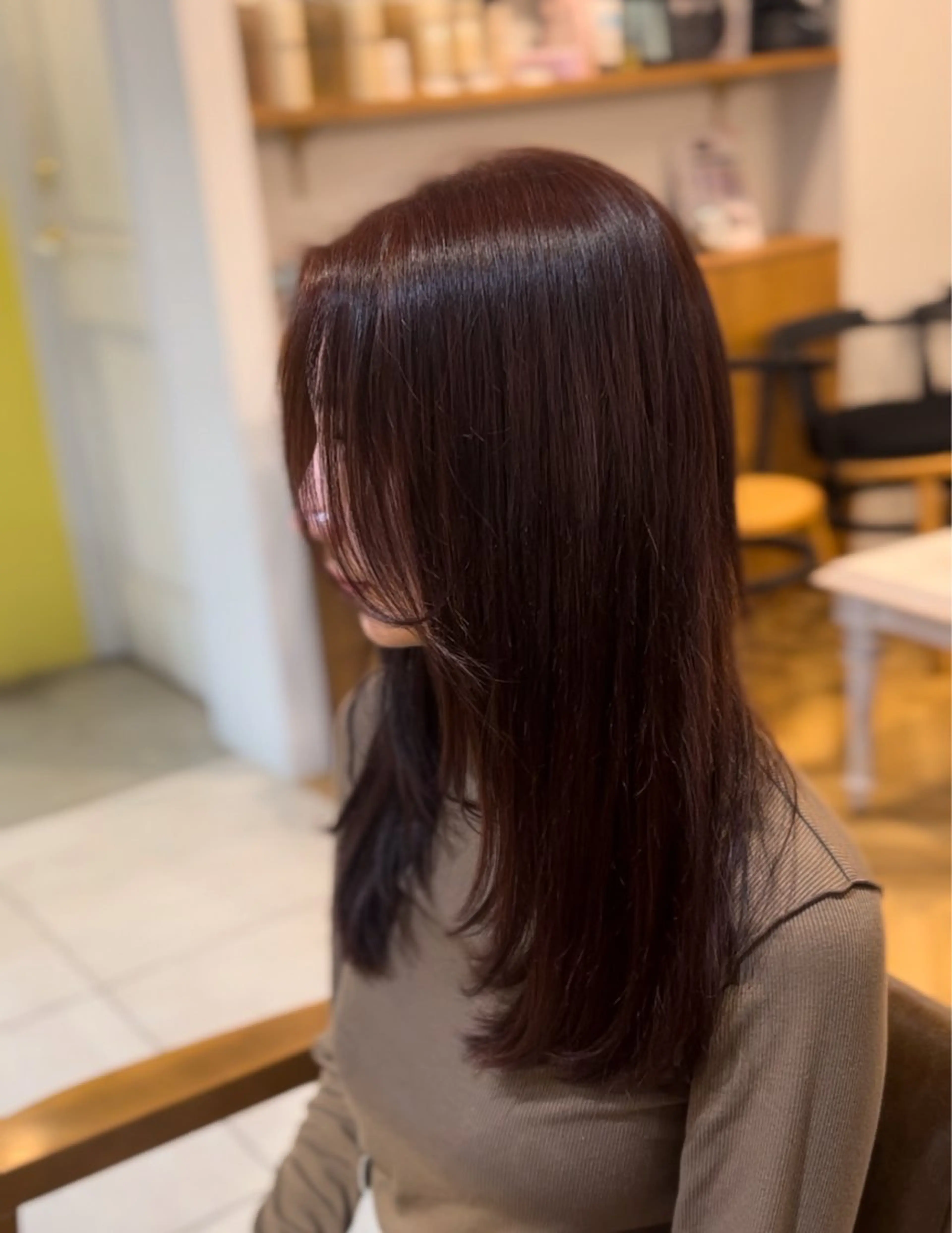 ロング カラー カット ヘアカラー トリートメント 浅倉艶🐈‍⬛ /ウルフ/レイヤーのヘアスタイル