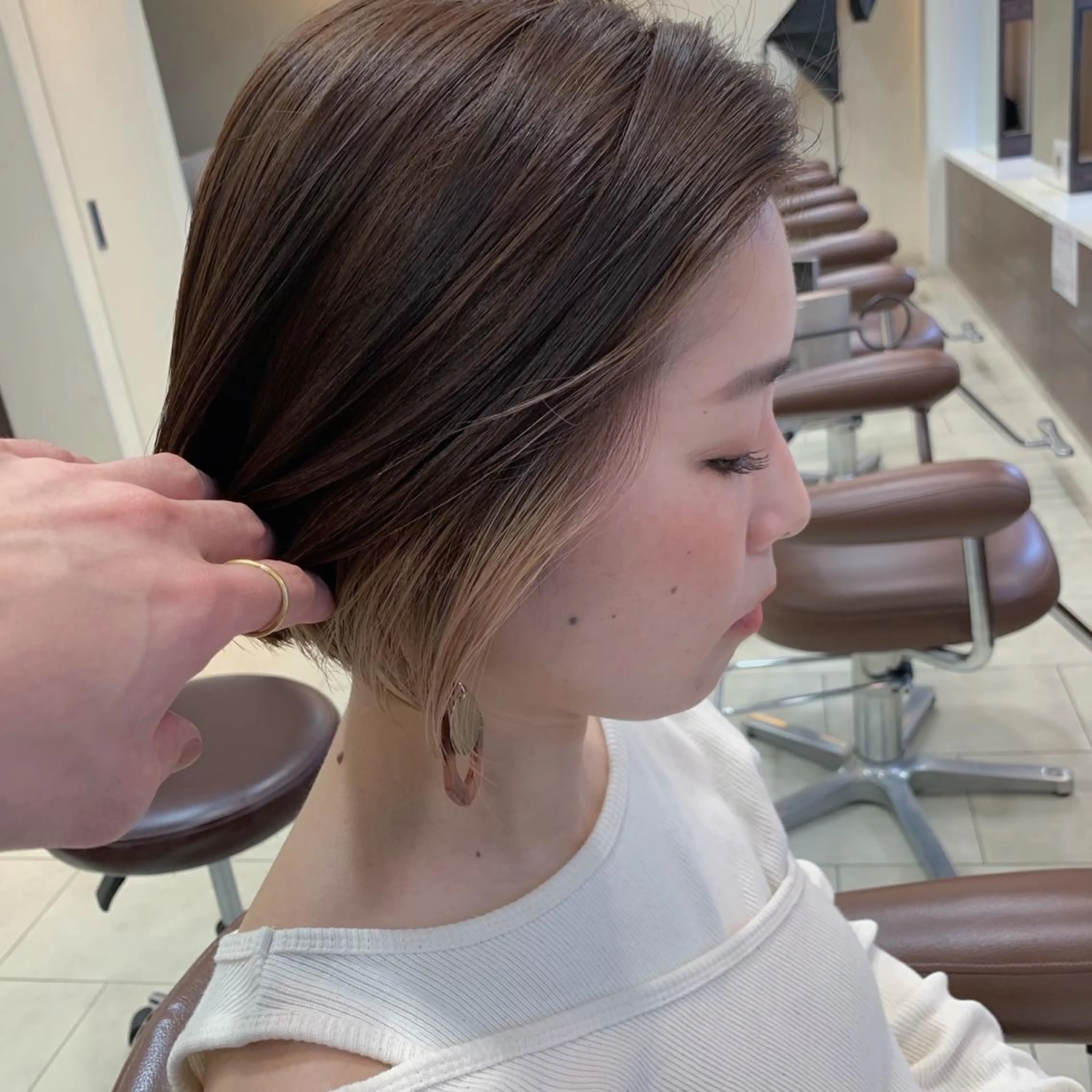 ショート カラー 甲斐 司のヘアスタイル