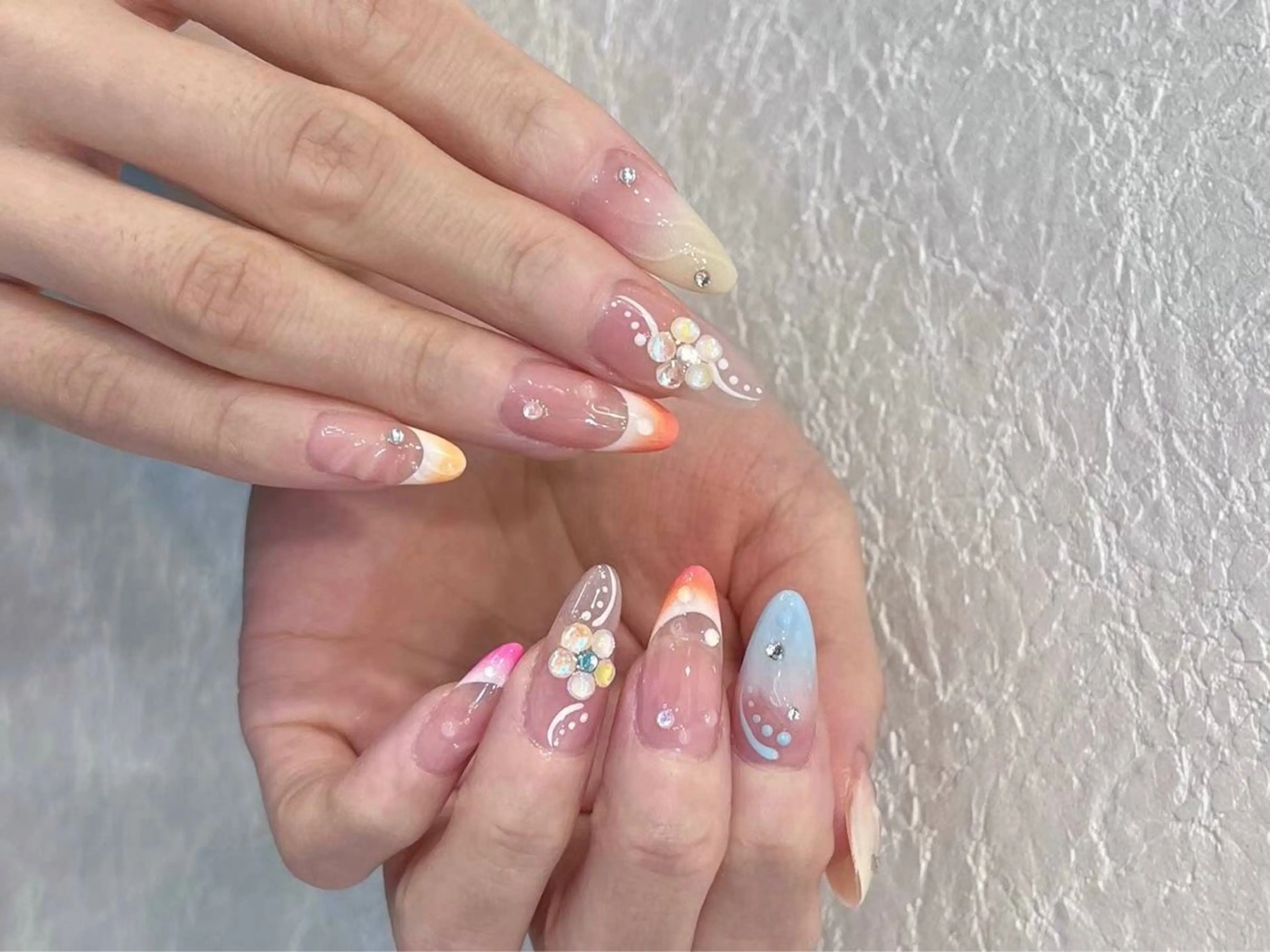 ネイル アートネイル フラワーネイル フットネイル フレンチネイル ジェルネイル My nail所属・babarla Nailのネイルデザイン