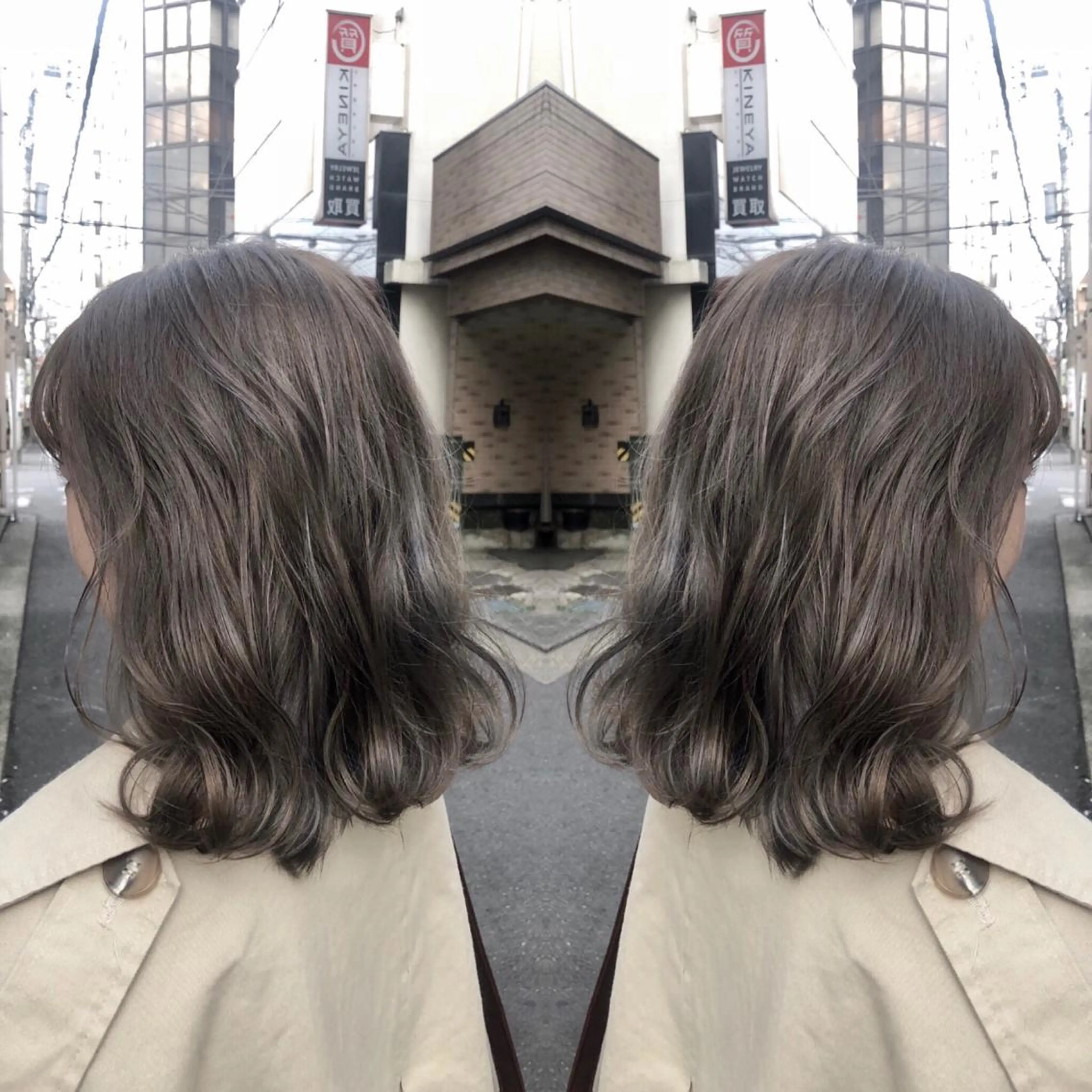 ミディアム カラー M IIのヘアスタイル