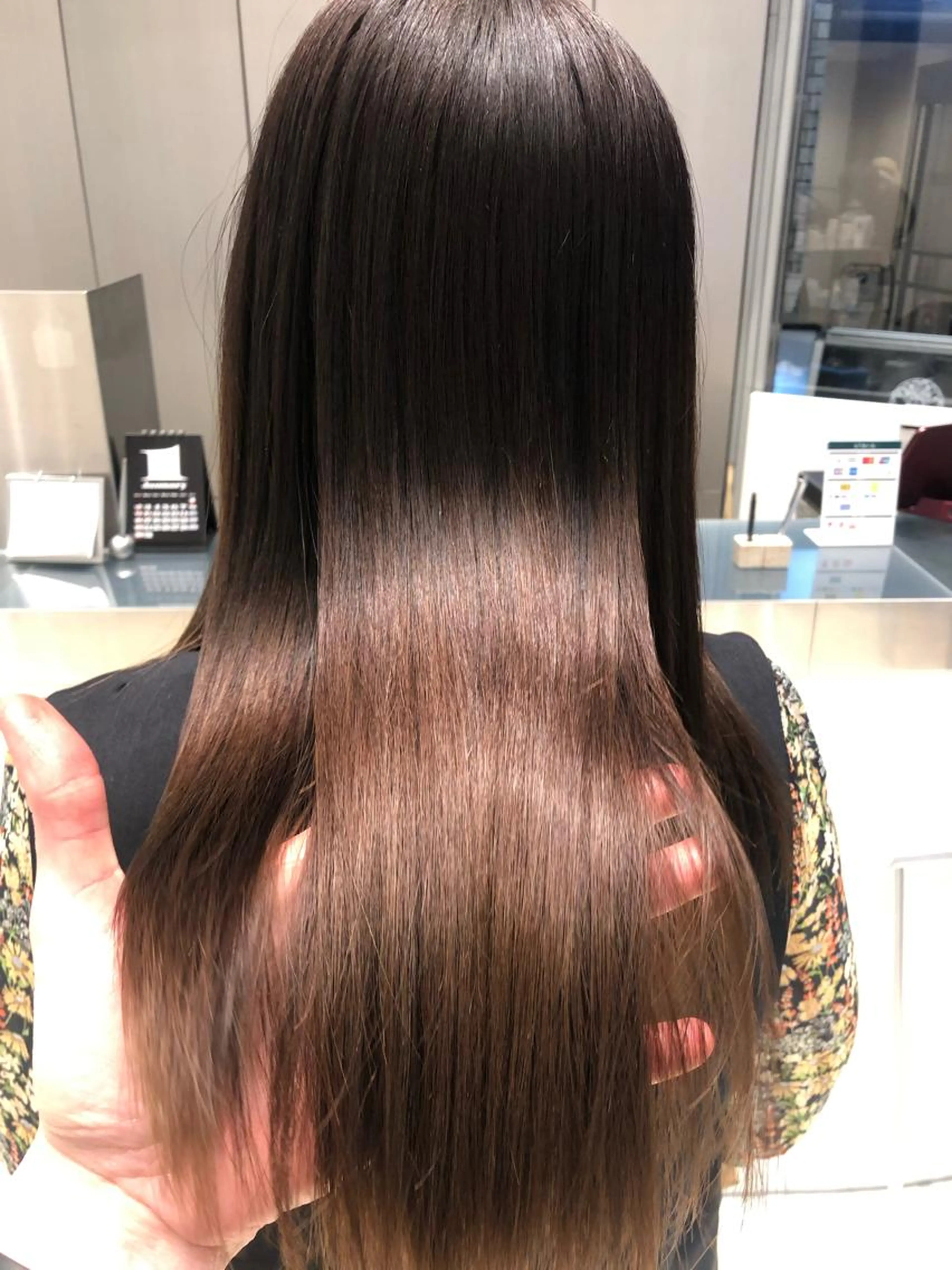 【人気NO.1メニュー】カット＋プレミアム酸性ストレート＋超音波TOKIOトリートメント込み→画像は、ハンドブローのみの写真