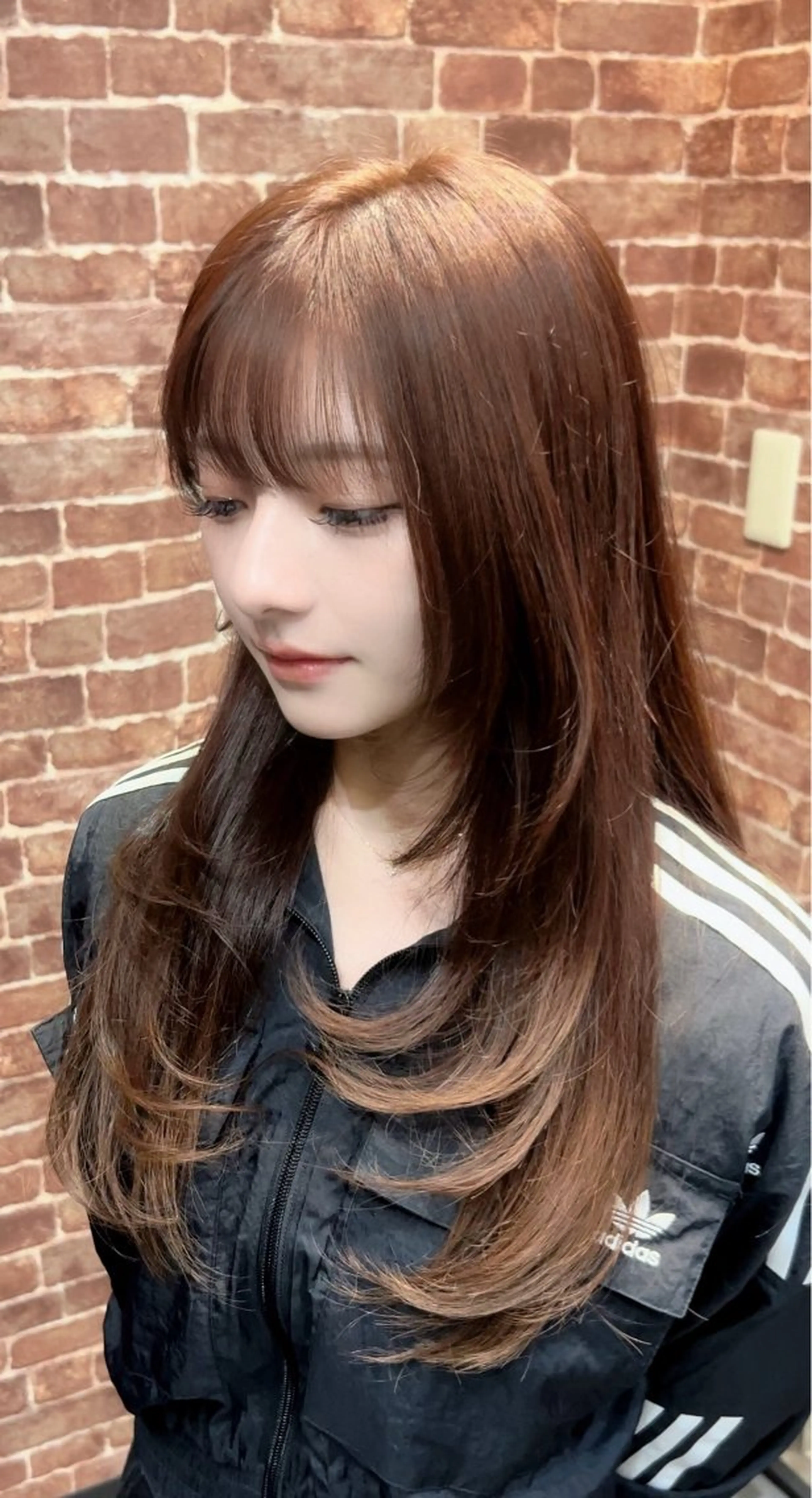 ロング カット ヘアカラー トリートメント 髪質改善/顔まわり 石原のヘアスタイル
