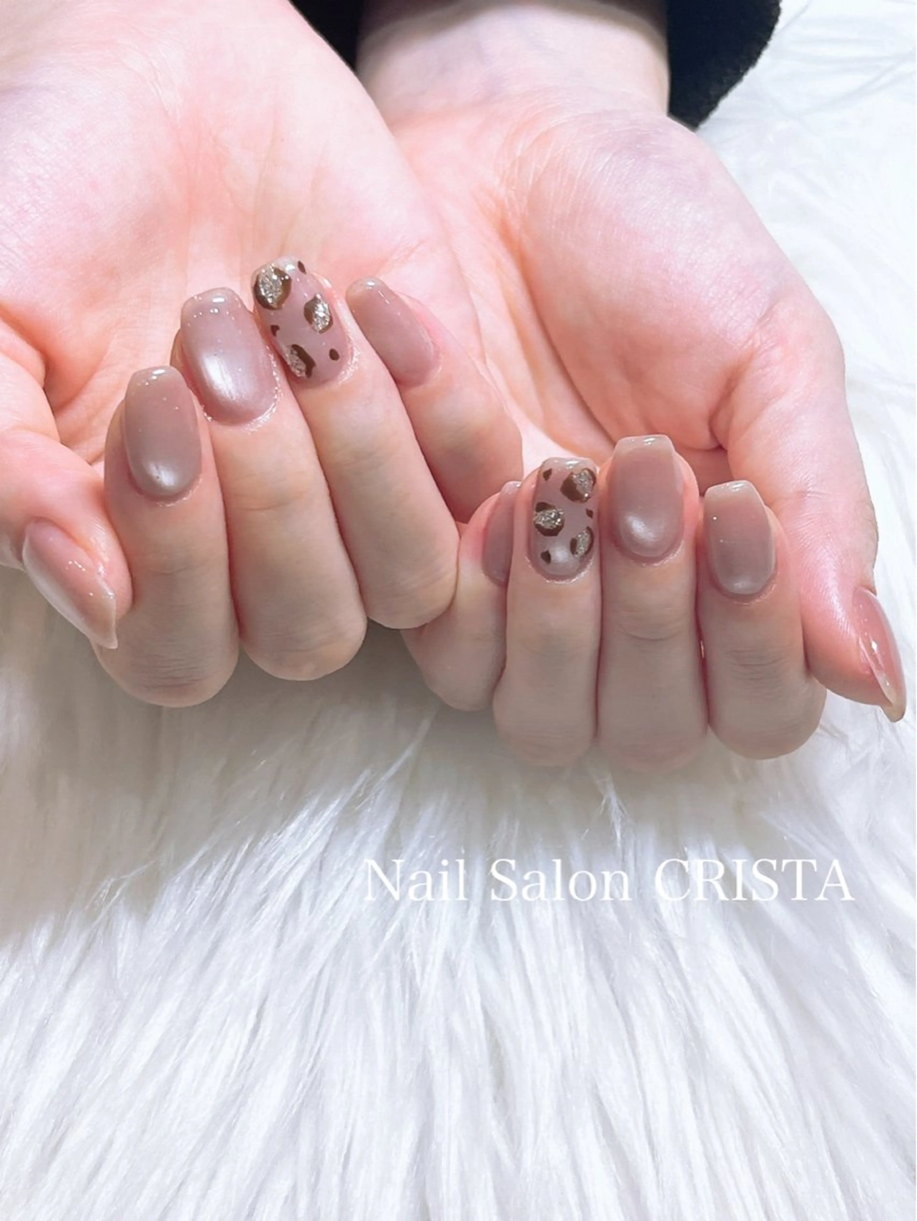 ネイル アニマル柄 アートネイル ハンドネイル Nail Salon CRISTA所属・CRISTA 🖤ヒナタのネイルデザイン