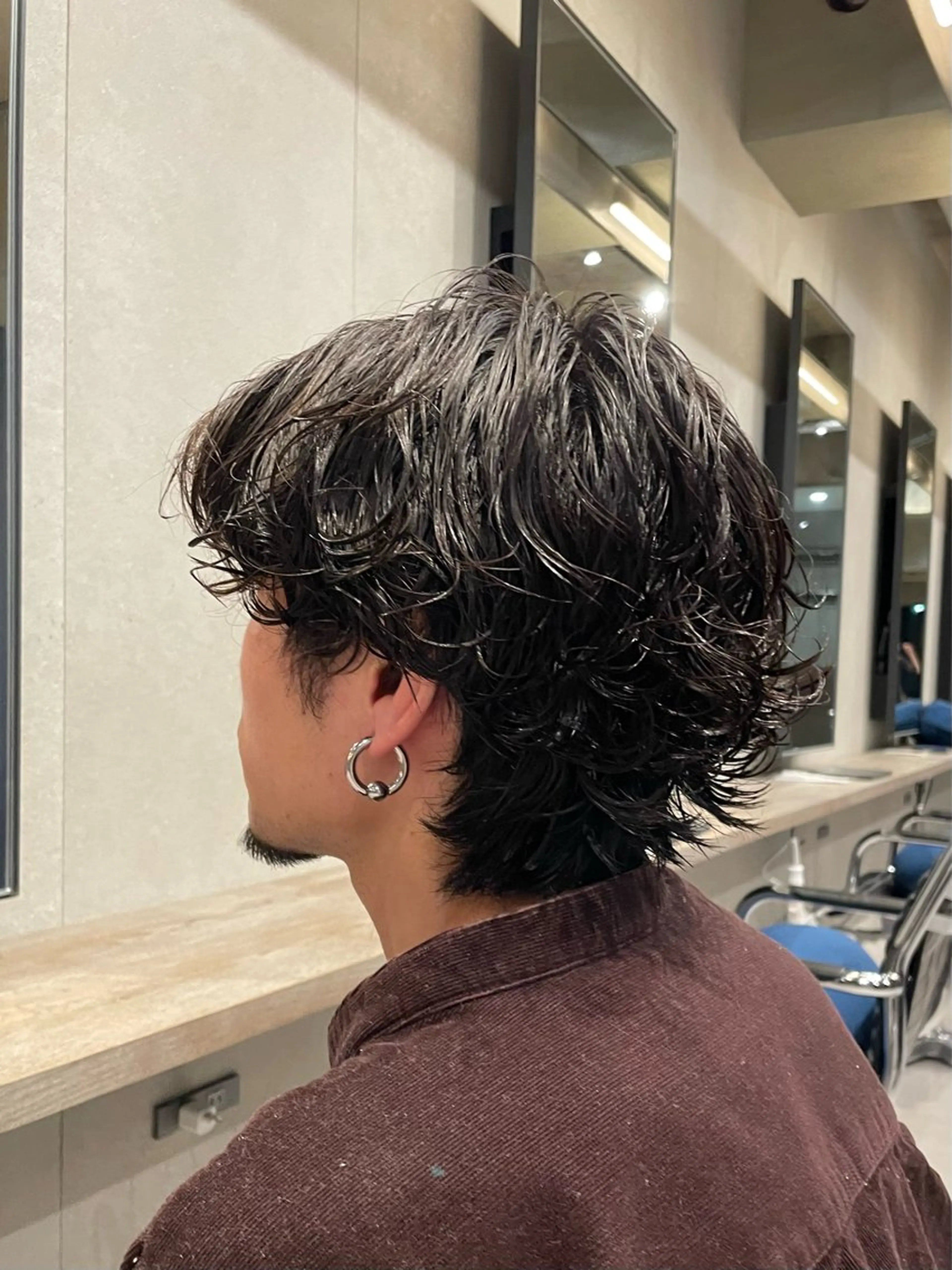 ショート パーマ メンズ メンズパーマ パーマ UNFEIGNED02所属・カイ/名古屋／伏見/ パーマモデルのヘアスタイル