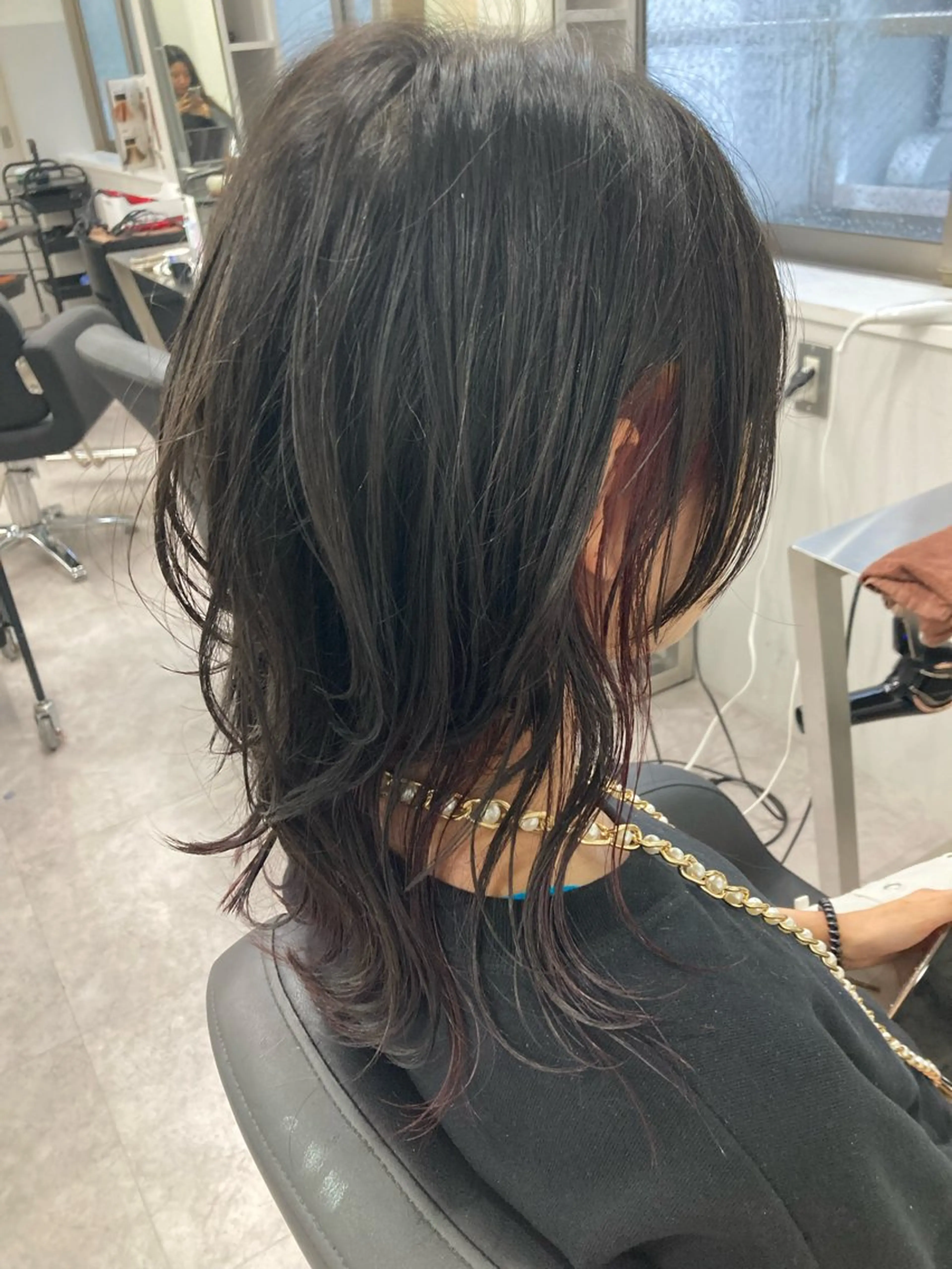 ミディアム カラー レイヤーカット ウルフカット ウルフレイヤー 🎀盛れる顔周り×レ イヤー×透明感/米田のヘアスタイル