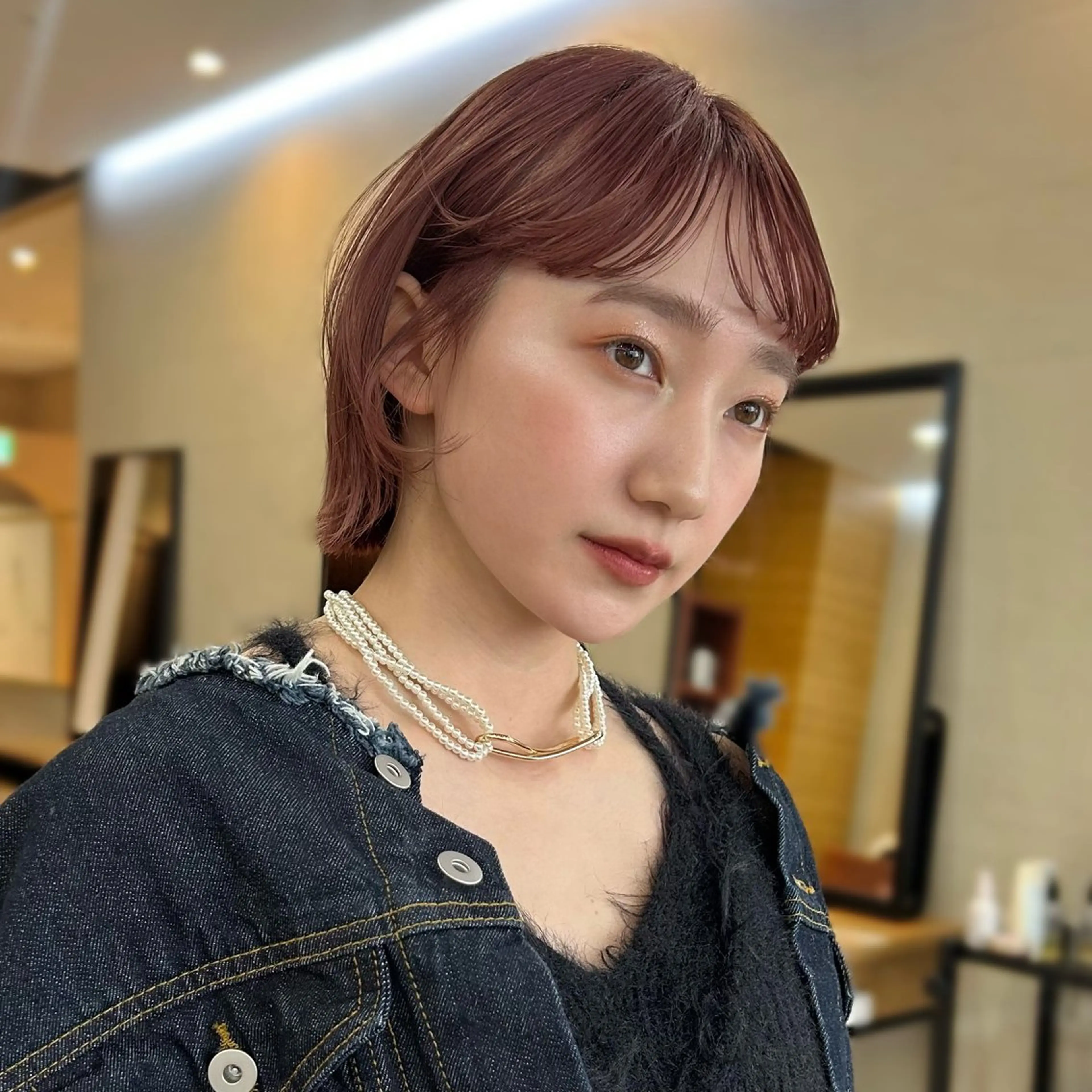 ショート カラー ヘアカラー トリートメント このか/似合わせ/ 透明感/ダブルカラーのヘアスタイル