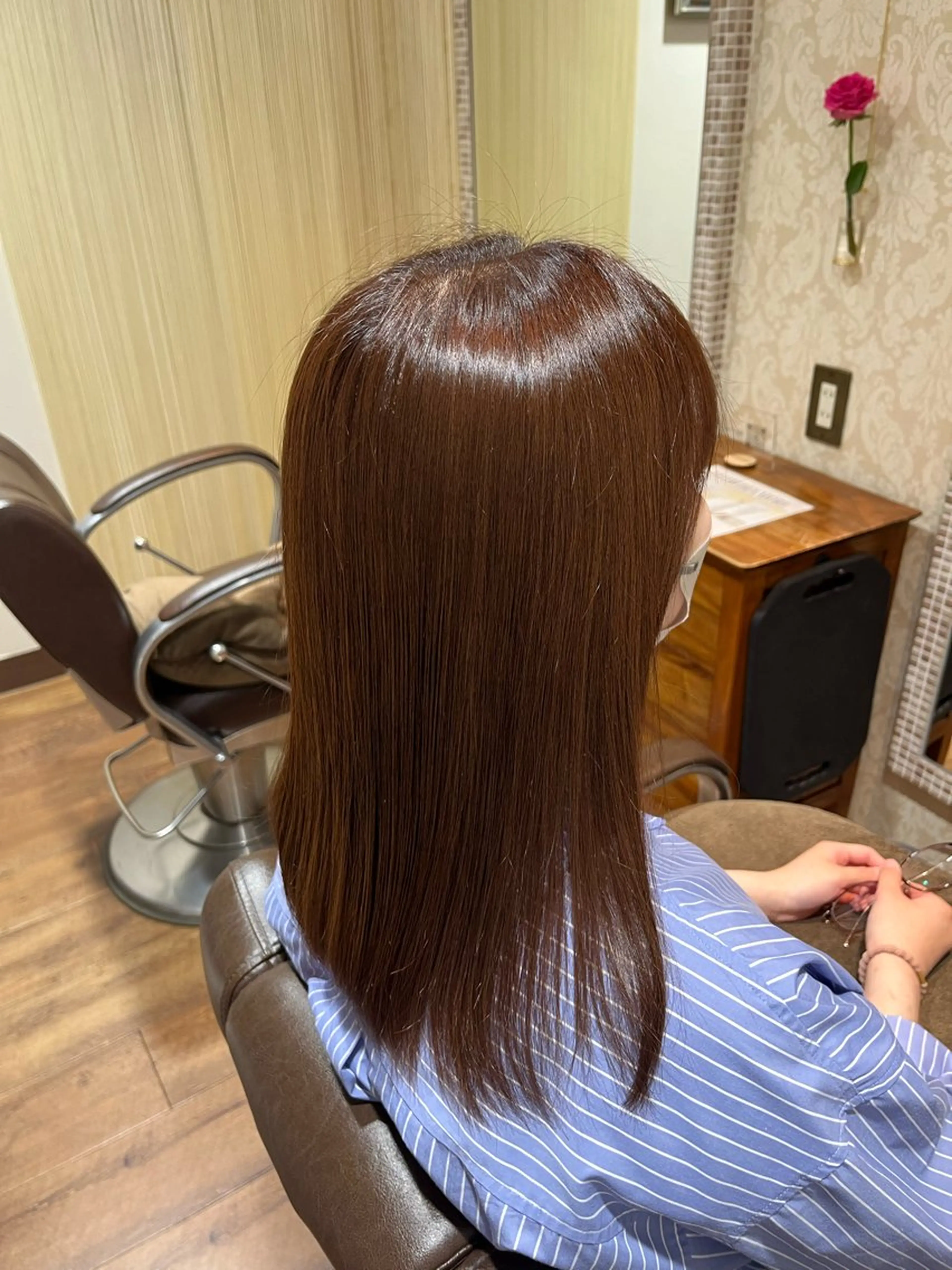 セミロング カラー ヘアカラー アンフール所属・amfoule KAI モデル募集中のヘアスタイル