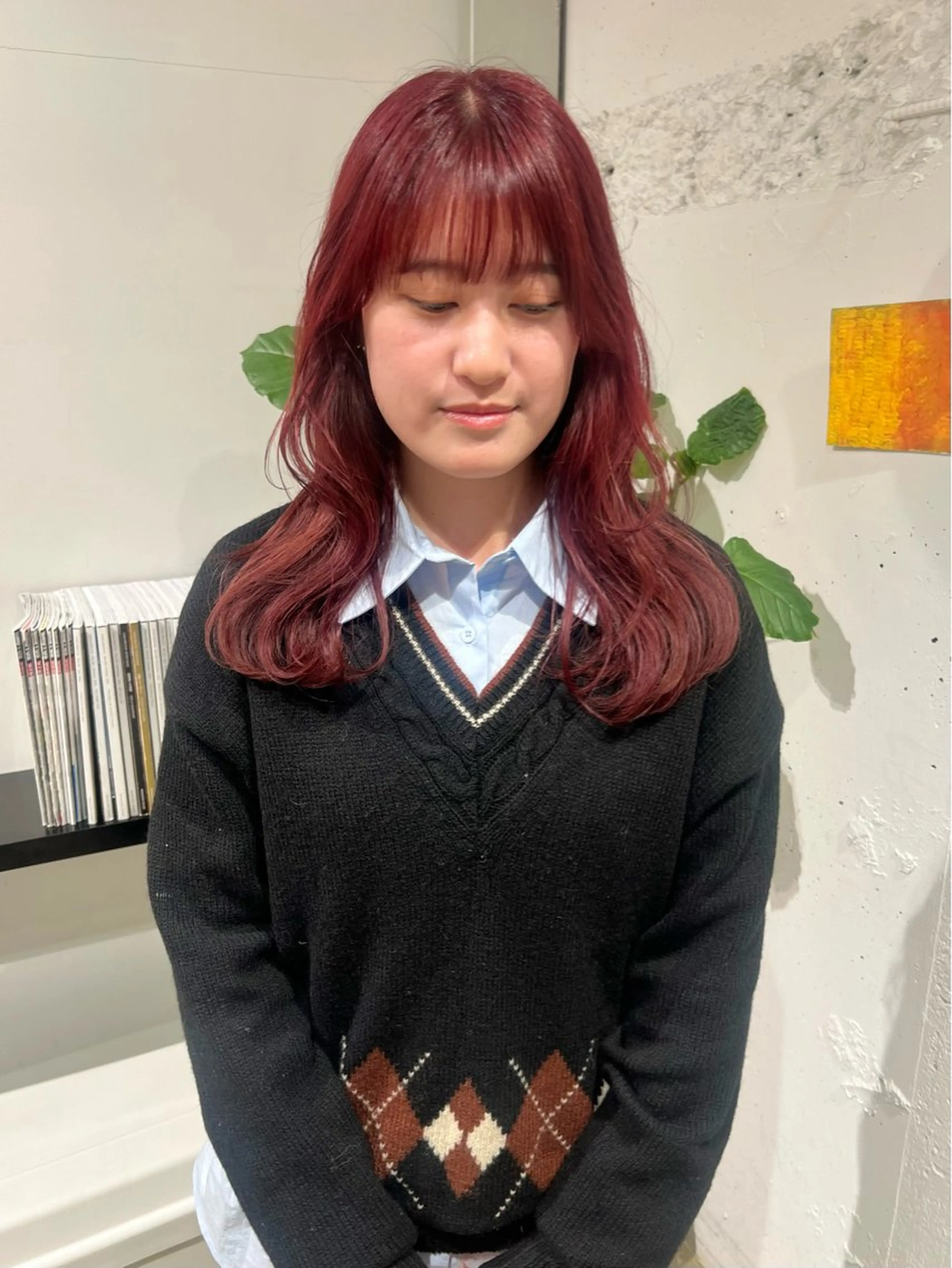 ロング カット ヘアカラー トリートメント 石井 菜々のヘアスタイル
