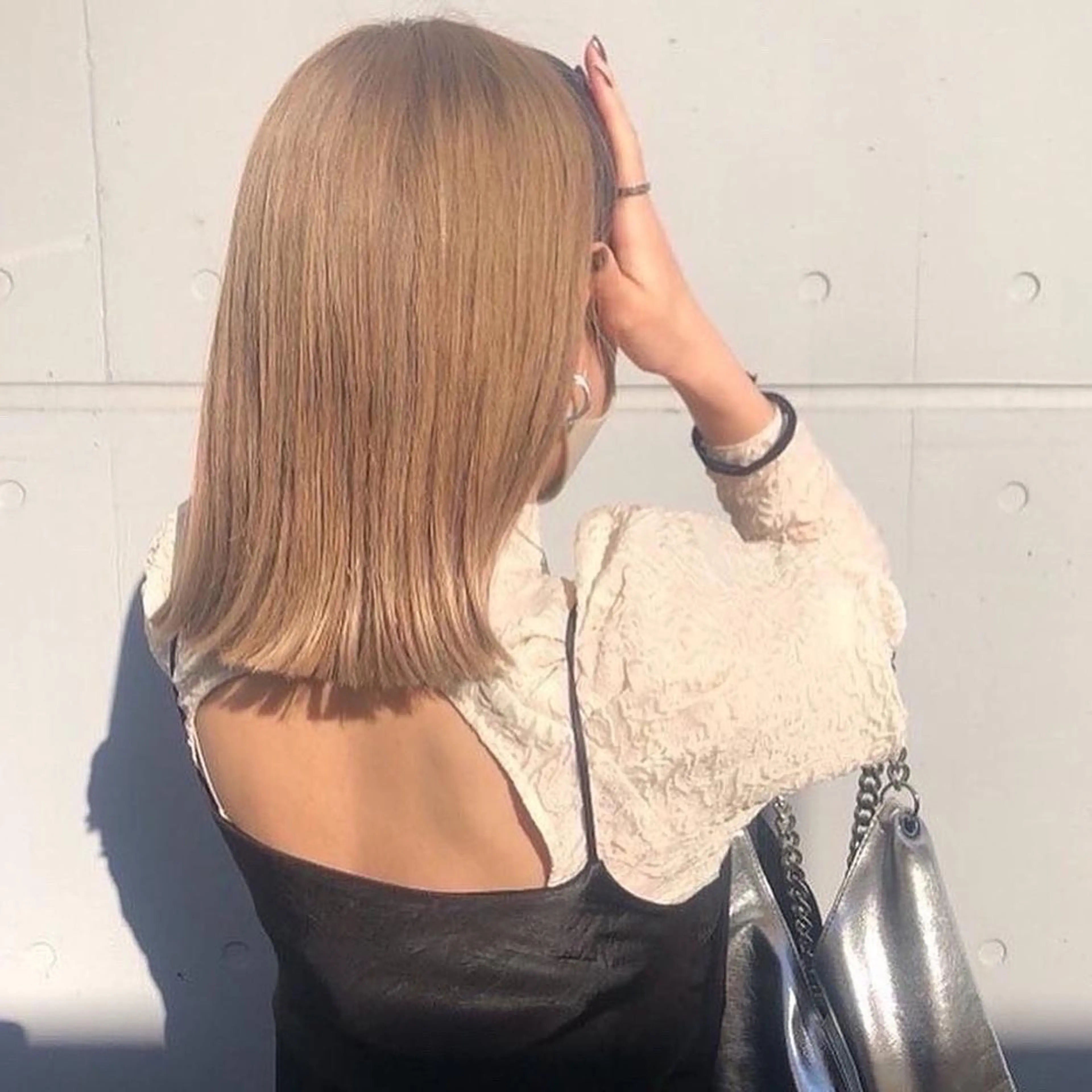 ミディアム カラー カット ヘアカラー トリートメント レイヤー🇰🇷 韓国ヘア💕トモミのヘアスタイル