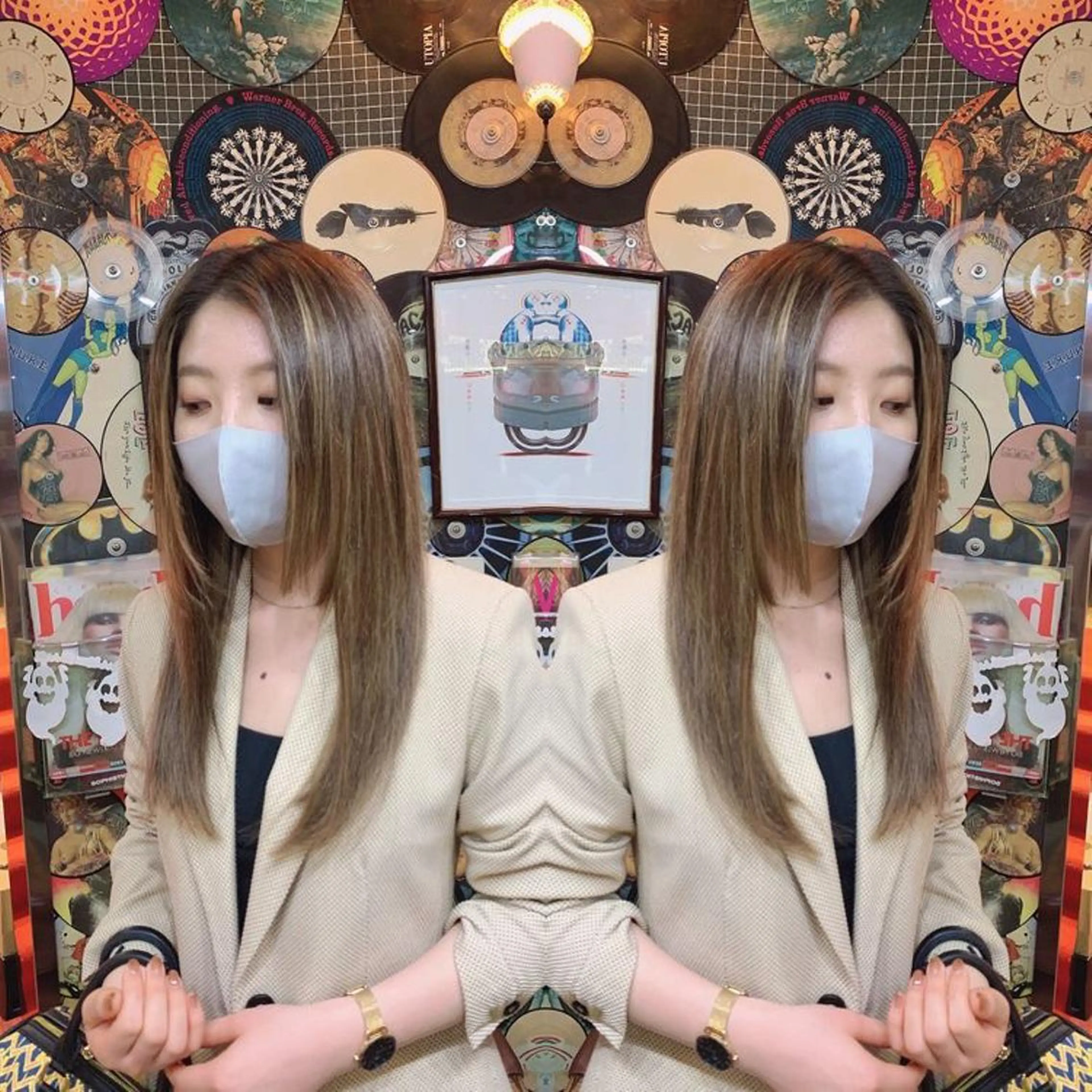 ショート カラー ヘアアレンジ ネイル マツエク・マツパ 編み込みエクステ シールエクステ エクステ 長さ出し haco+所属・🌈派手髪エクステ ブレイズ🌈ひろとのヘアスタイル